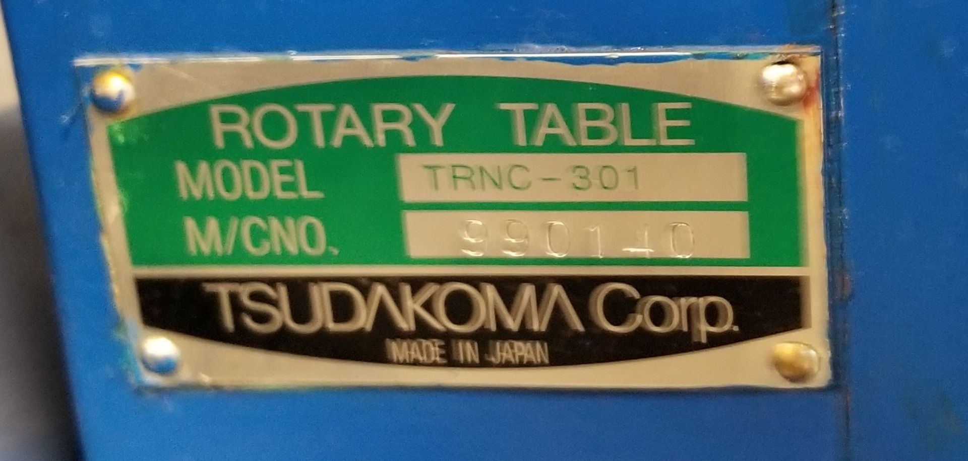 12" Tsudakoma 5th-Axis CNC Trunnion Rotary Table, S/N 990140 - Image 3 of 4