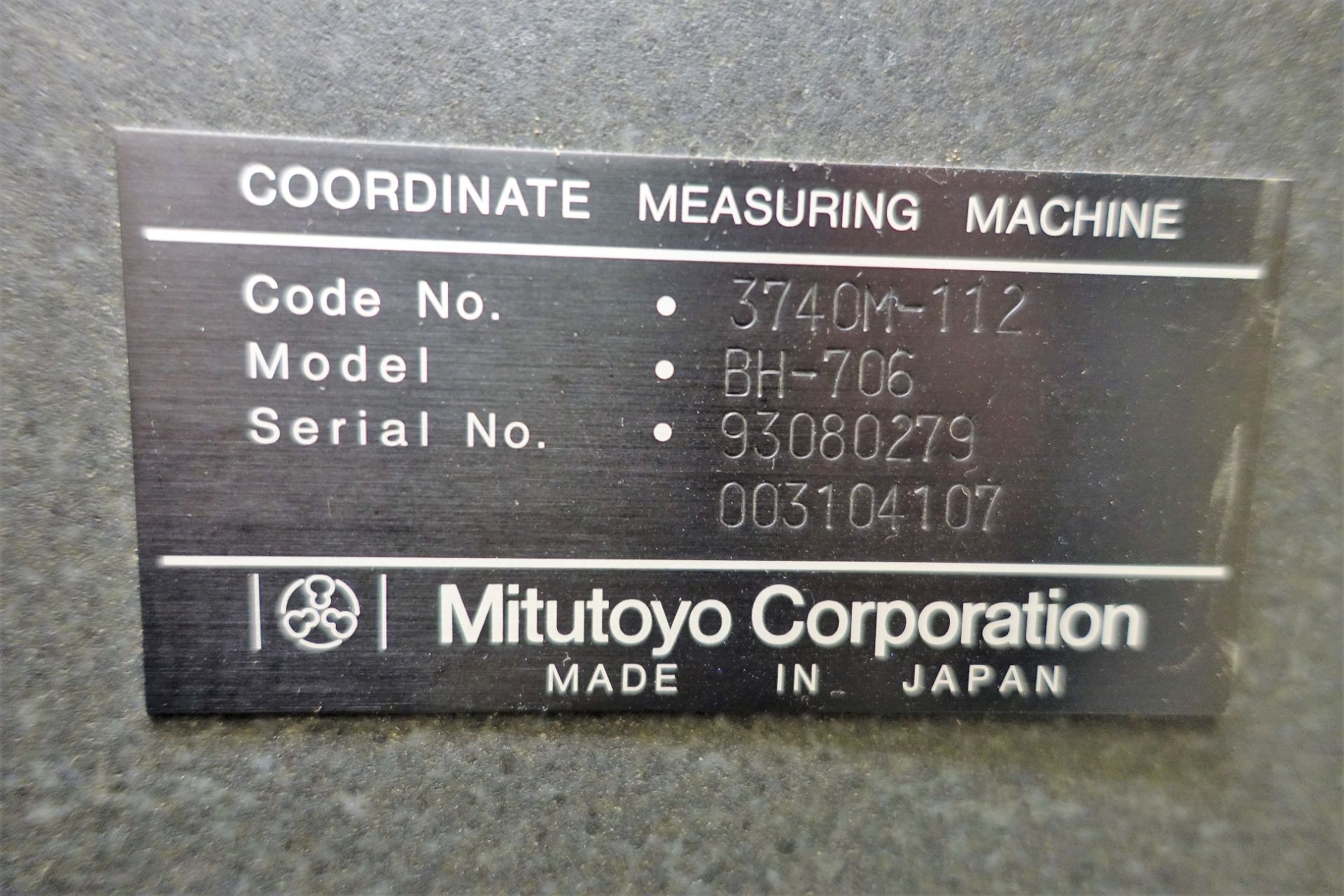 Mitutoyo BH-706 CMM - Image 6 of 9