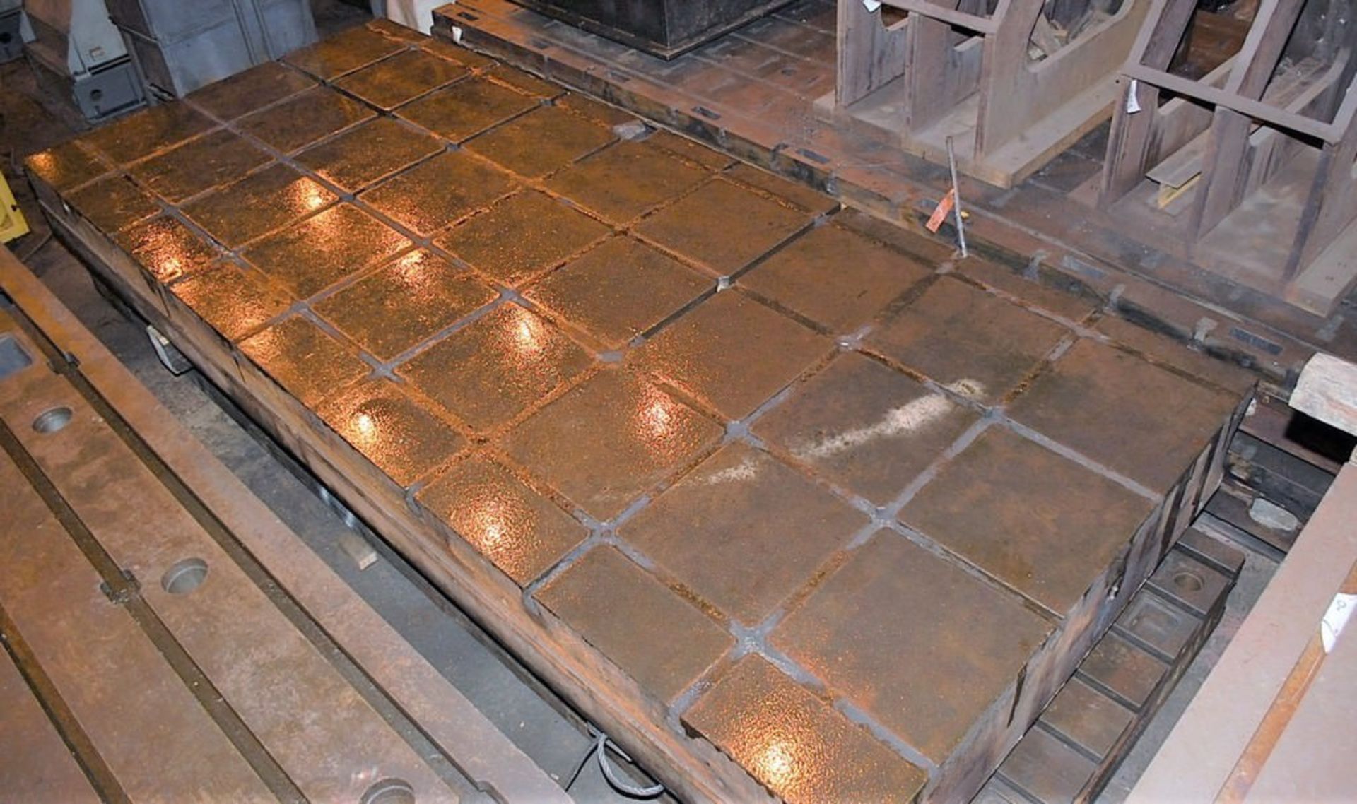 T-Slotted Cast Iron Floor Plate, 215" x 90" x 19" - Image 4 of 6