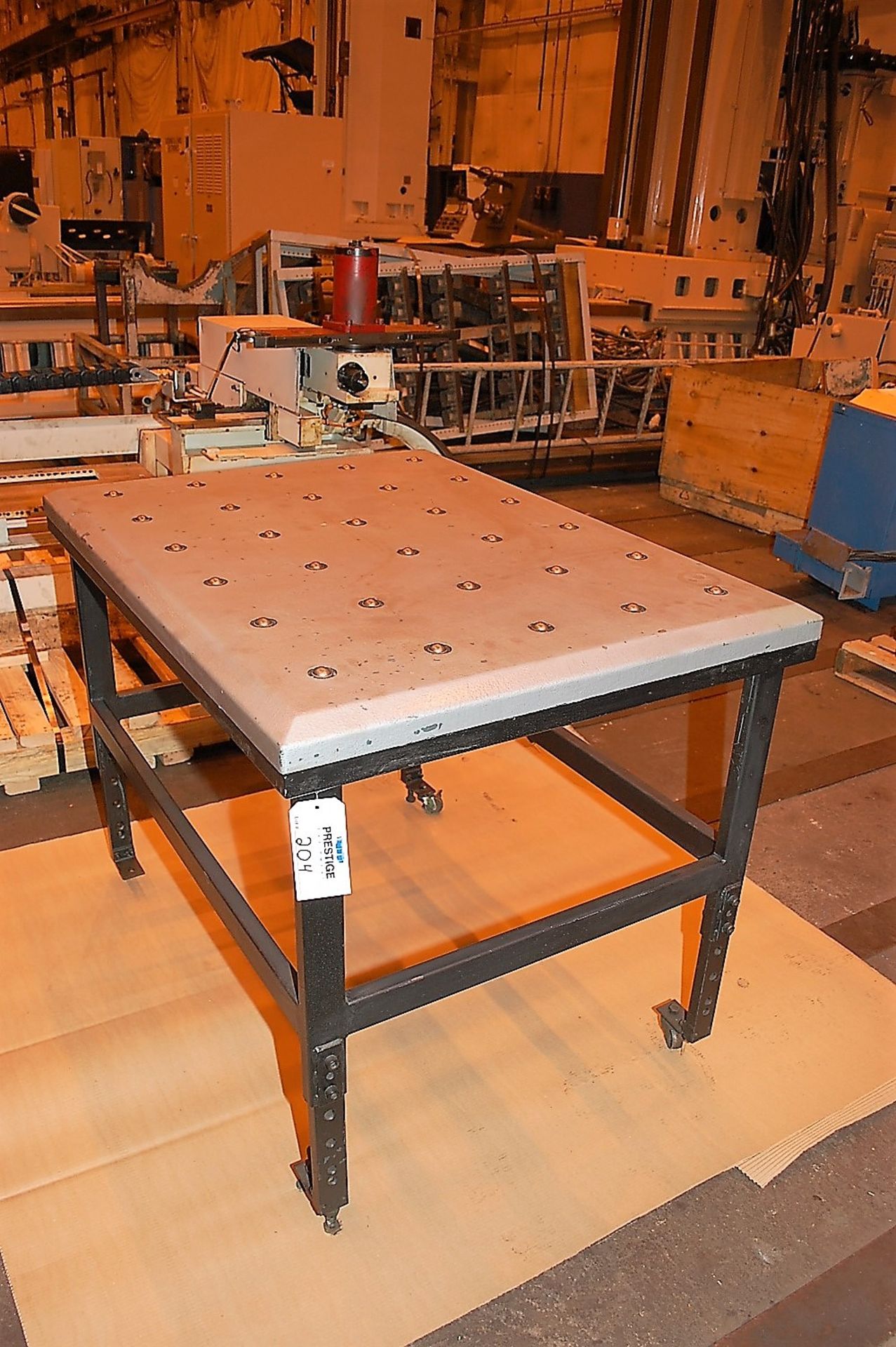 Adjustable Roller Table, 47.5’’L x 35.5’’W x 37.5’’H - Image 2 of 2