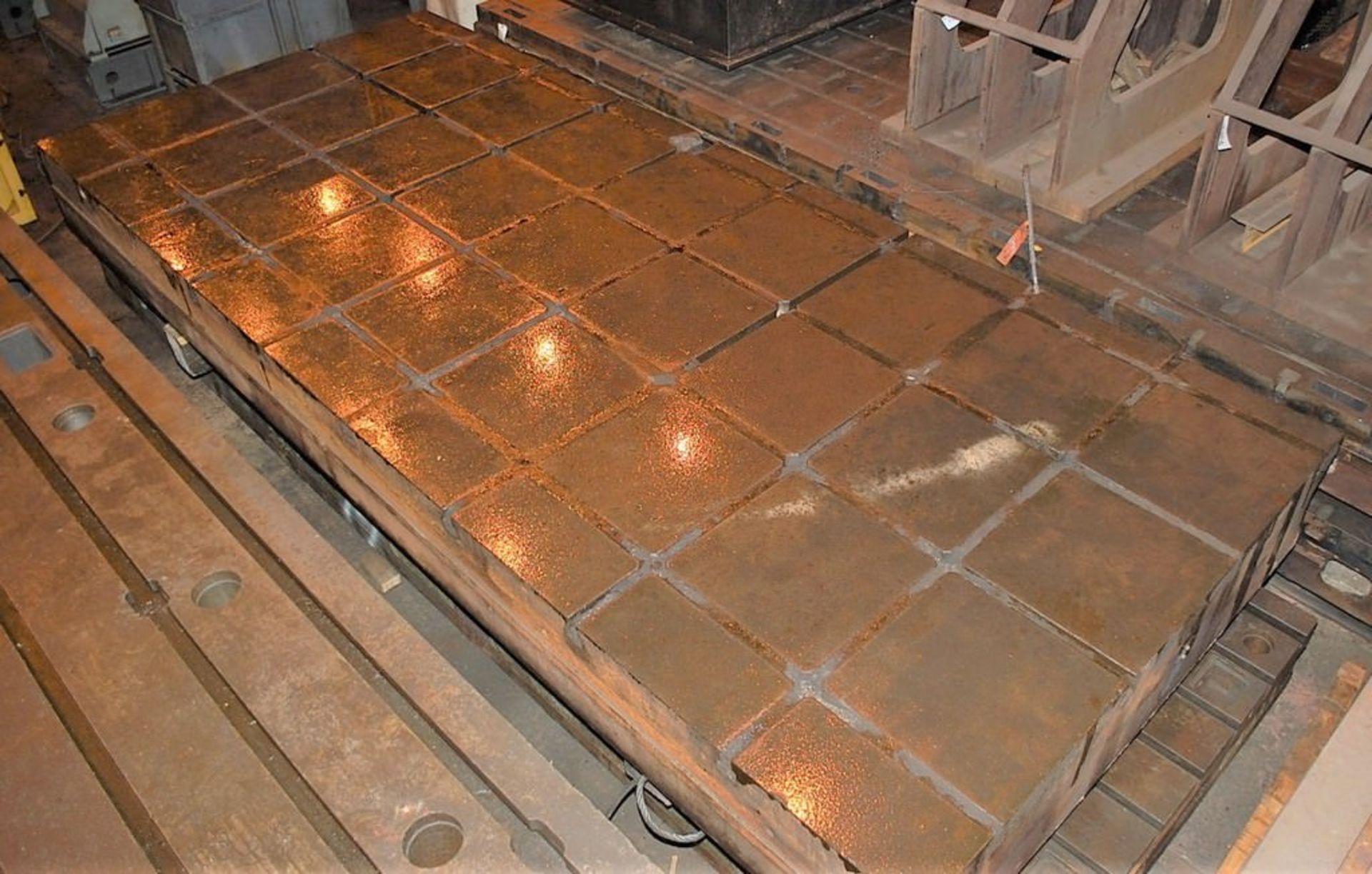 T-Slotted Cast Iron Floor Plate, 215" x 90" x 19" - Image 5 of 6