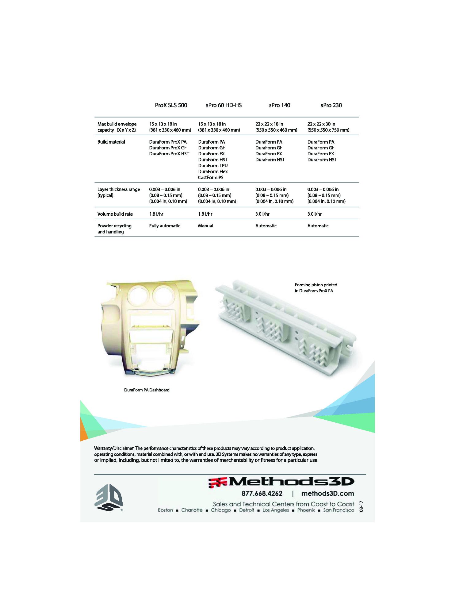 3D SYSTEMS ProX SLS 500 Selective Laser Sintering 3D Printer, Used For Demo Only - Image 7 of 7