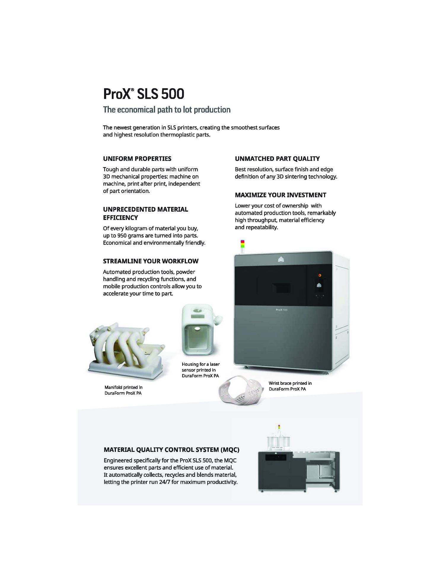 3D SYSTEMS ProX SLS 500 Selective Laser Sintering 3D Printer, Used For Demo Only - Image 5 of 7