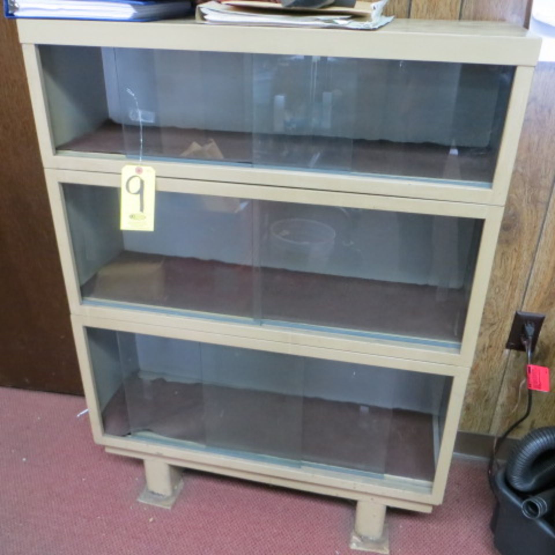 3-TIER GLASS BOOK CASE