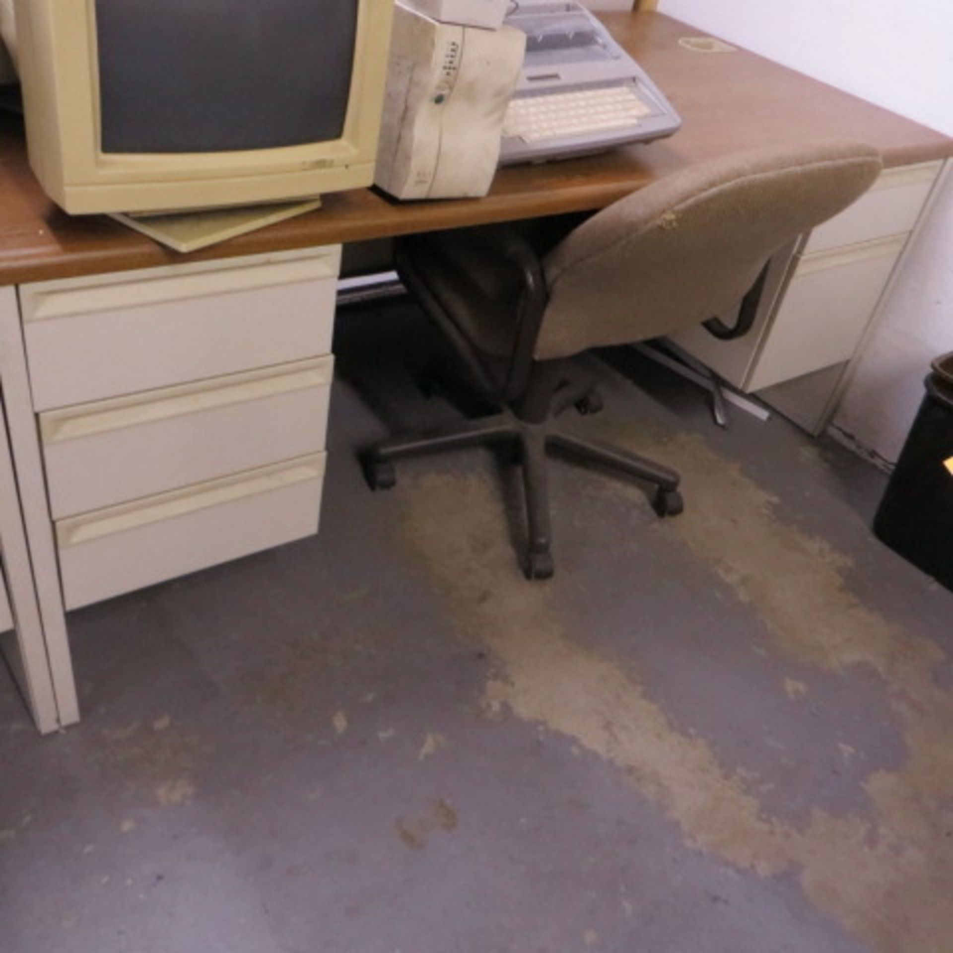 36X72 METAL FORMICA DOUBLE PEDESTAL DESKS - Image 2 of 2