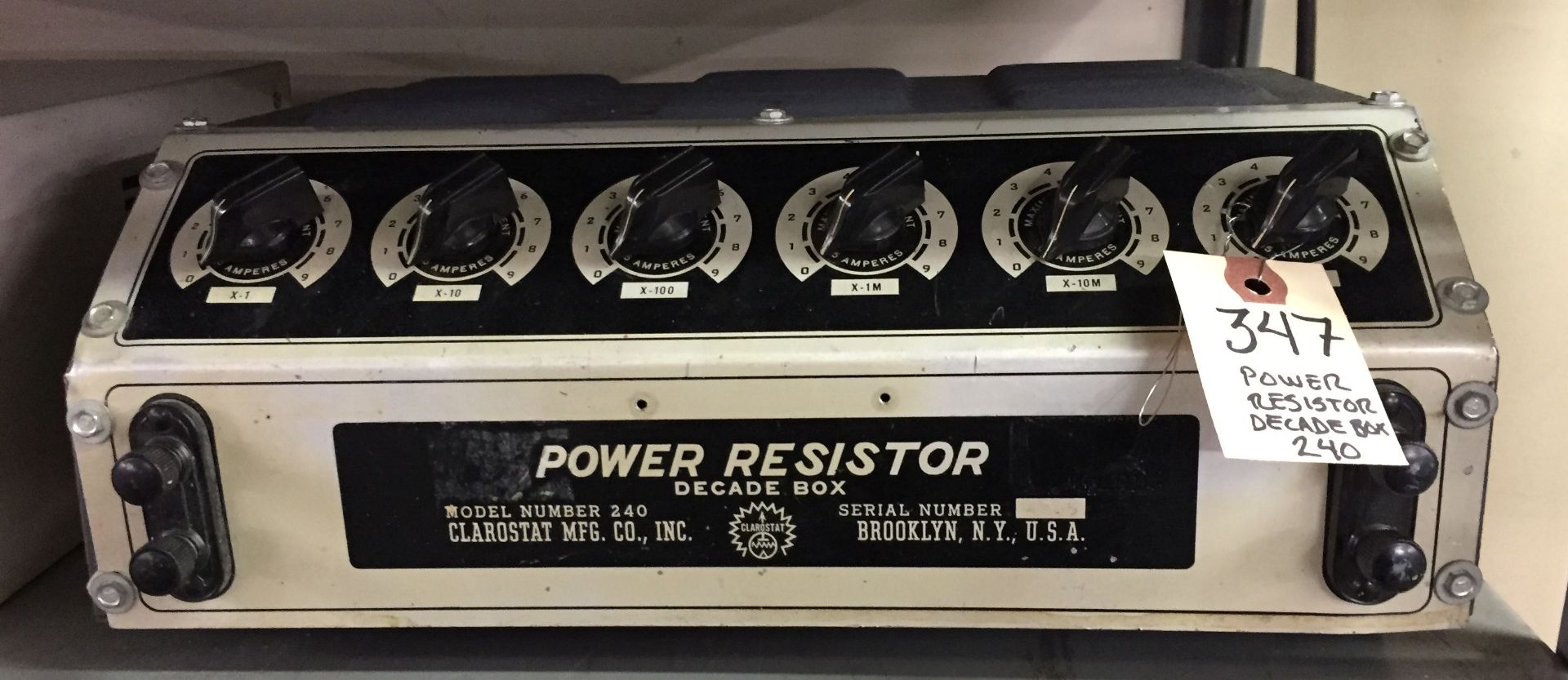 Clarostat 240 Power Resistor Decade Box