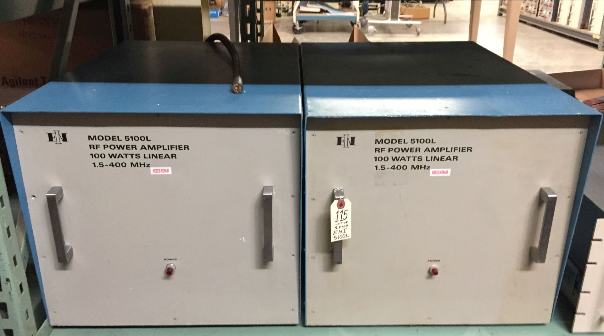 (2) ENI 5100L RF Power Amplifier