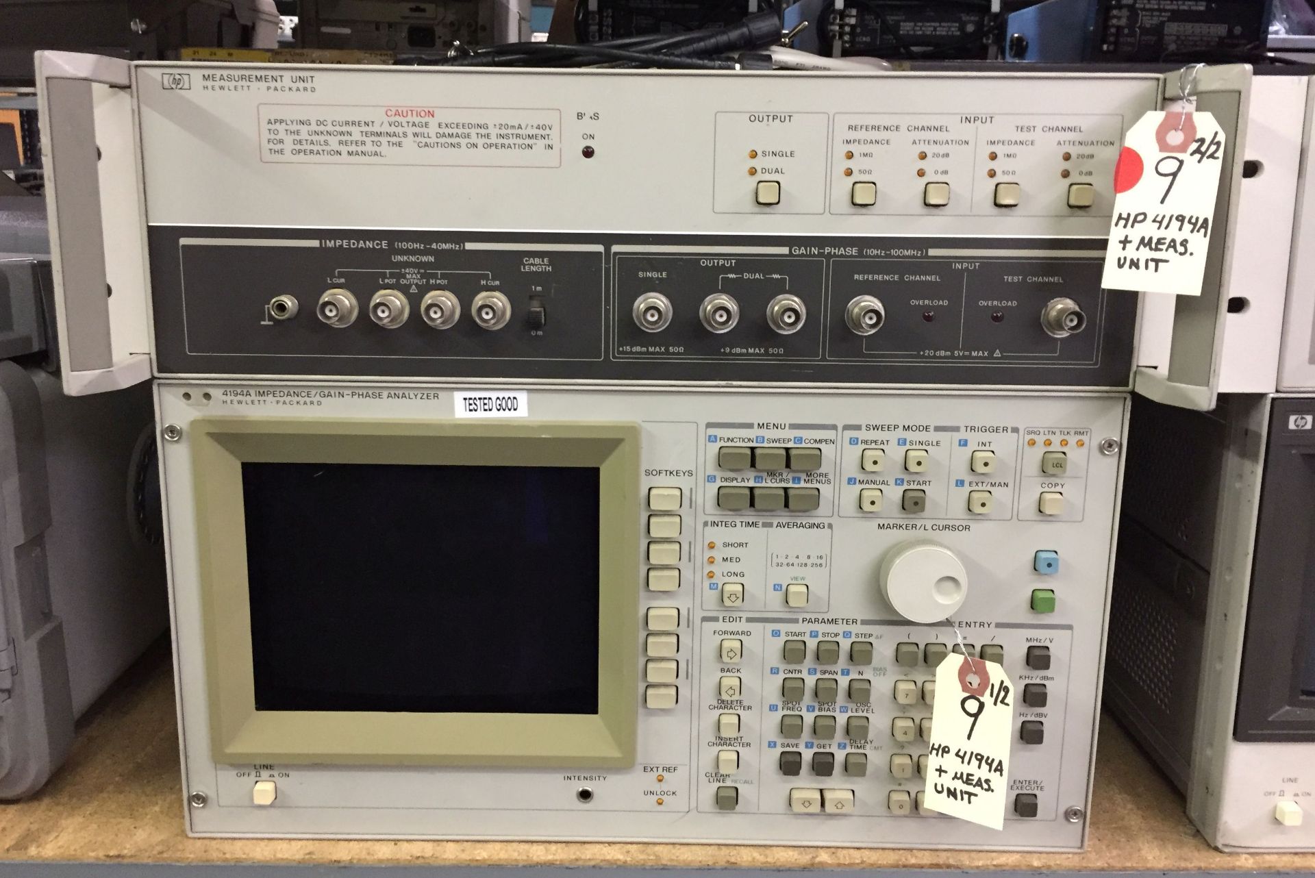 HP 4194A Opt 001/350 Imepdance Phase Analyzer System + Cables