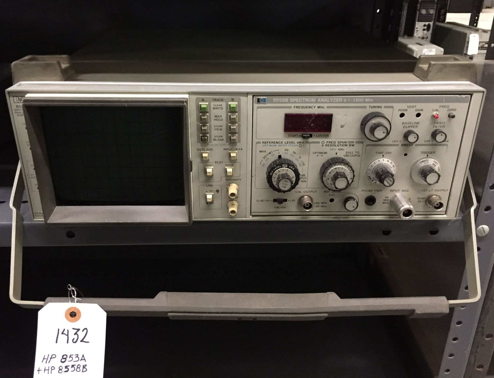 HP 853A Spectrum Analyzer Display + 8558B Spectrum Analyzer Module