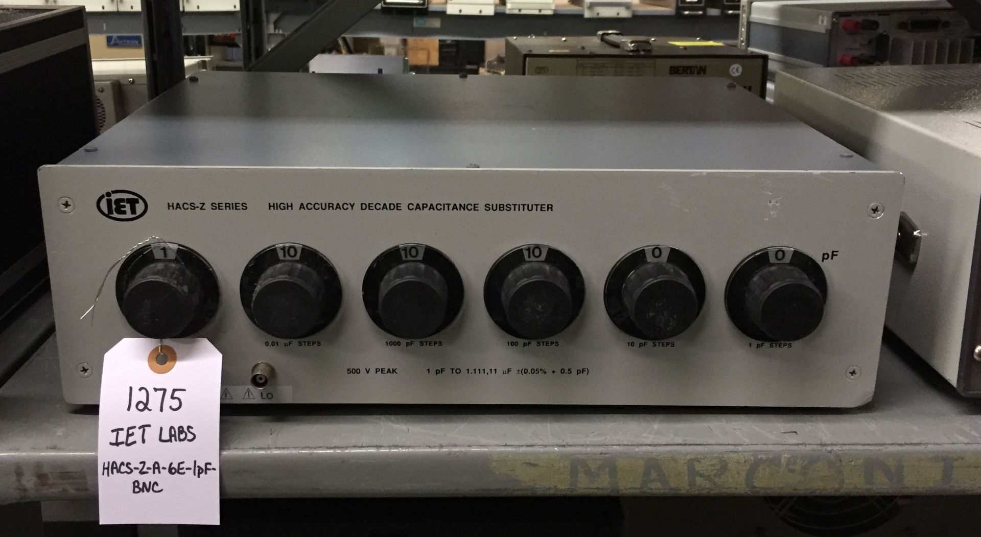 IET Labs HACS-Z-A-6E-1pF-BNC High Accuracy Decade Capacitence Substituter