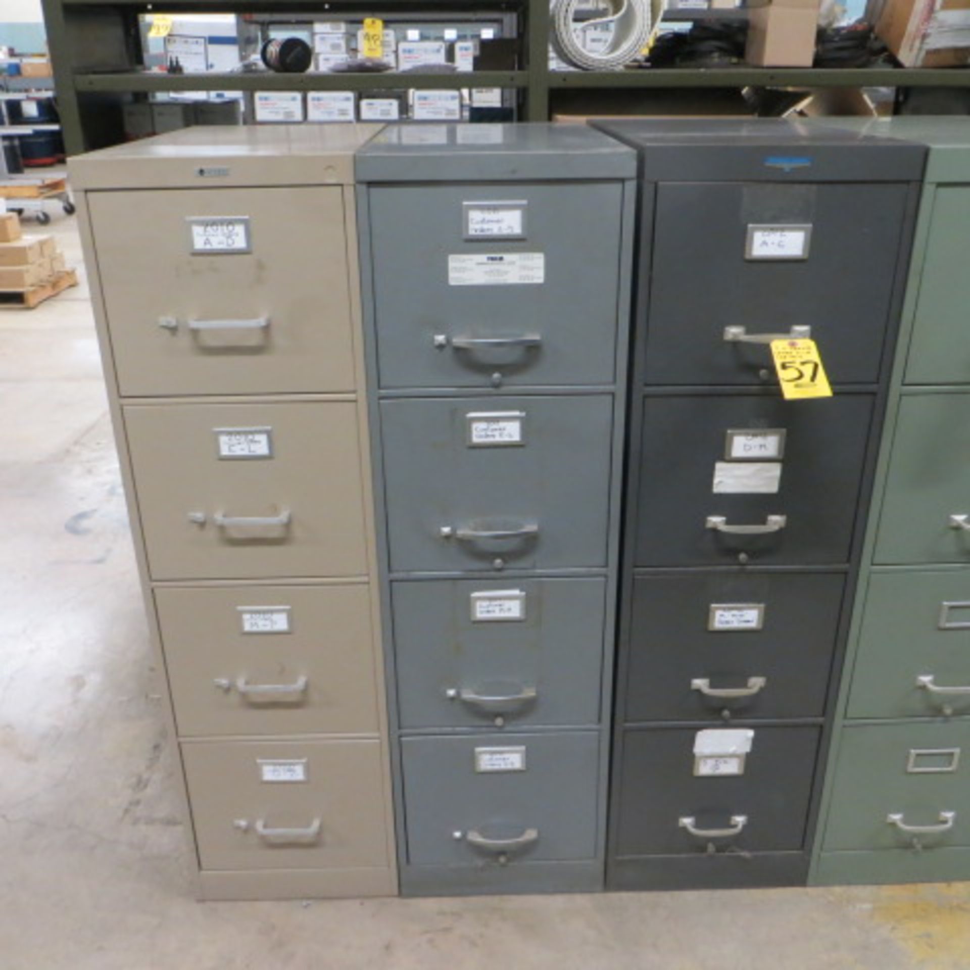 (3) 4-DRAWER LETTER FILE CABINETS