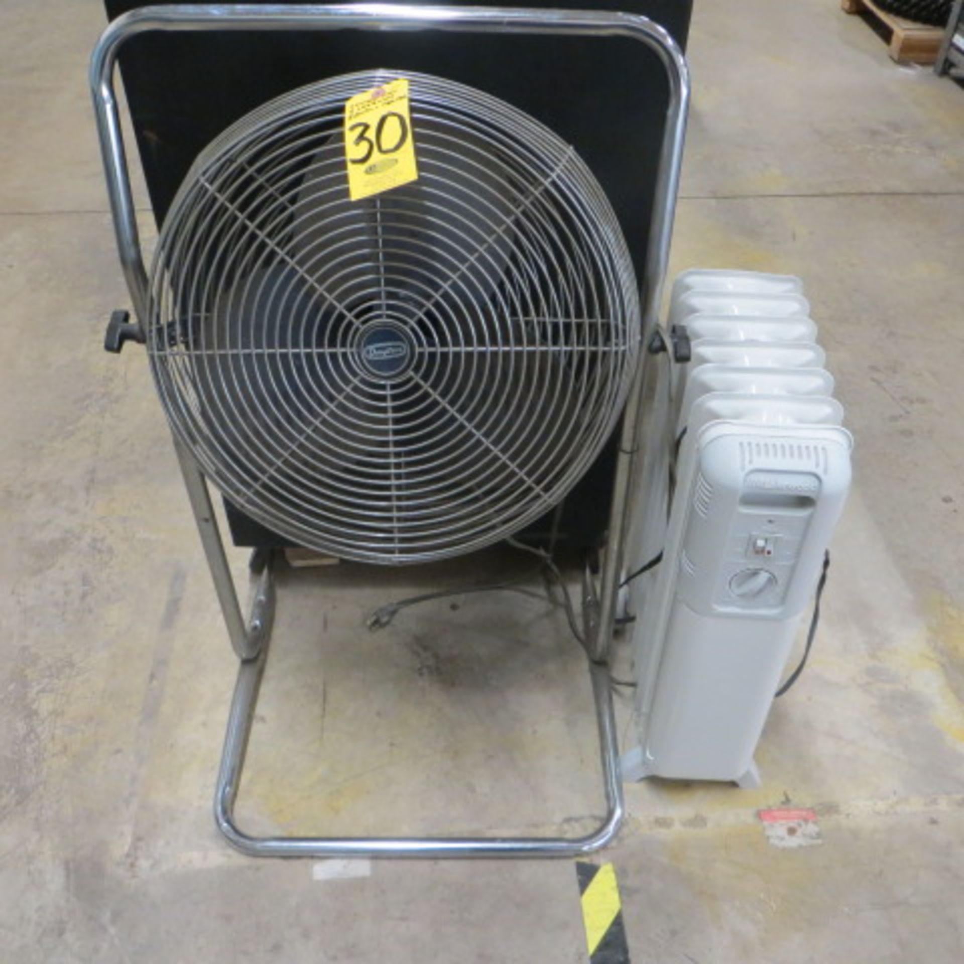 DAYTON 18 INCH FAN & LAKEWOOD ELECTRIC HEATER