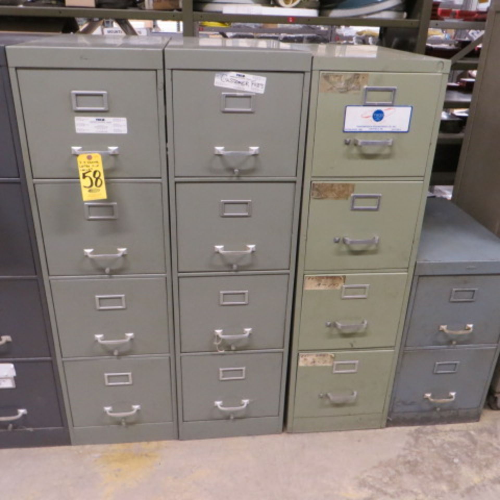 (3) 4-DRAWER LETTER FILE CABINETS