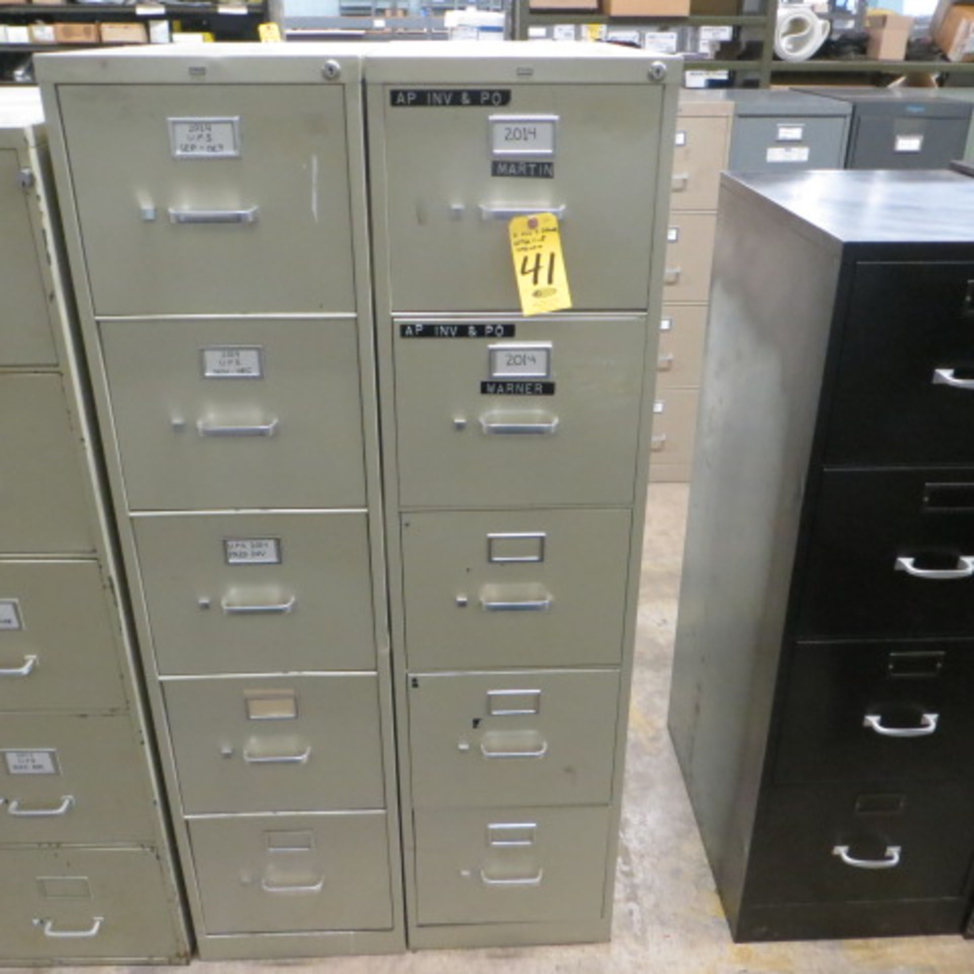 (2) HON 5-DRAWER LETTER FILE CABINETS