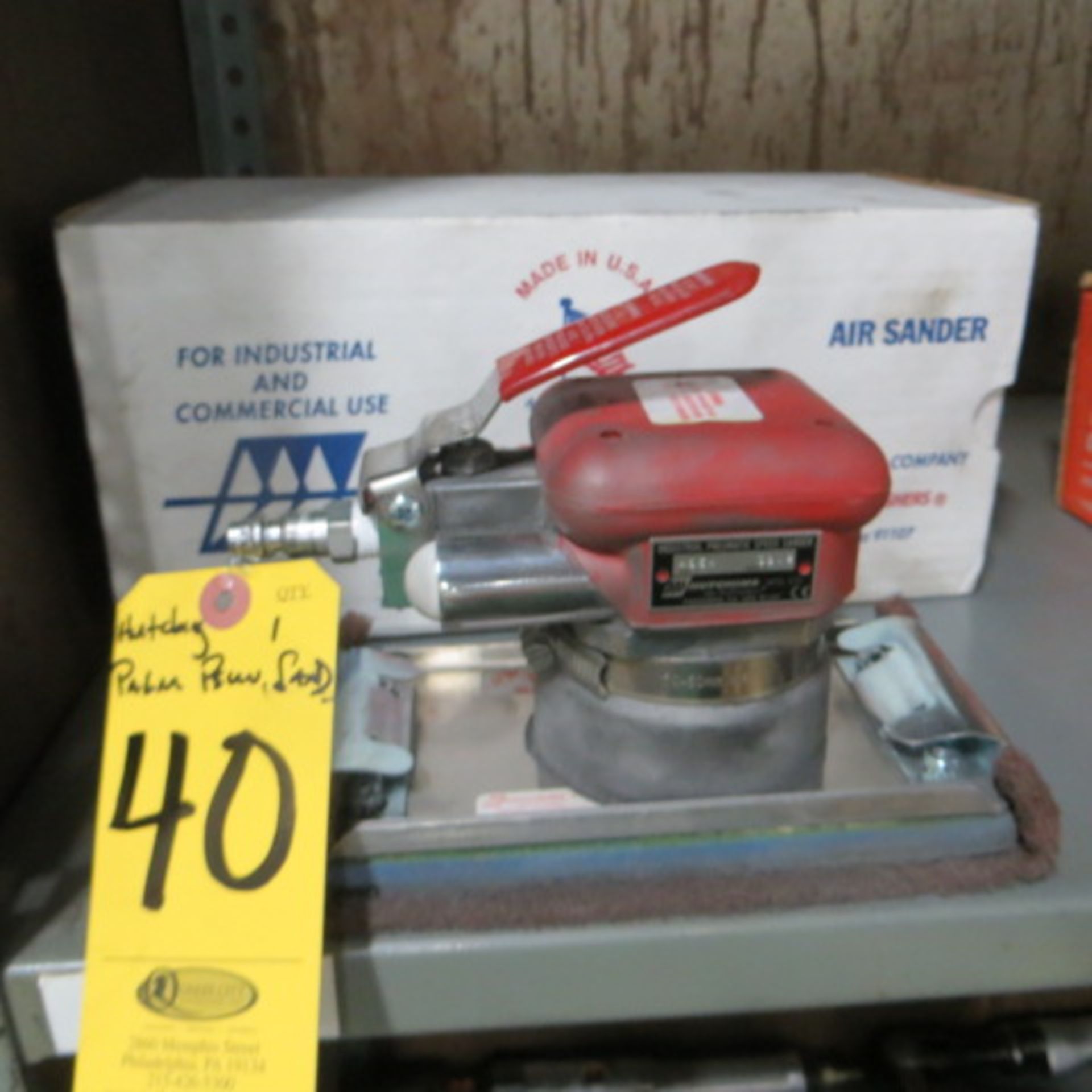 HUTCHINS 4564 PNEUMATIC SPEED SANDER