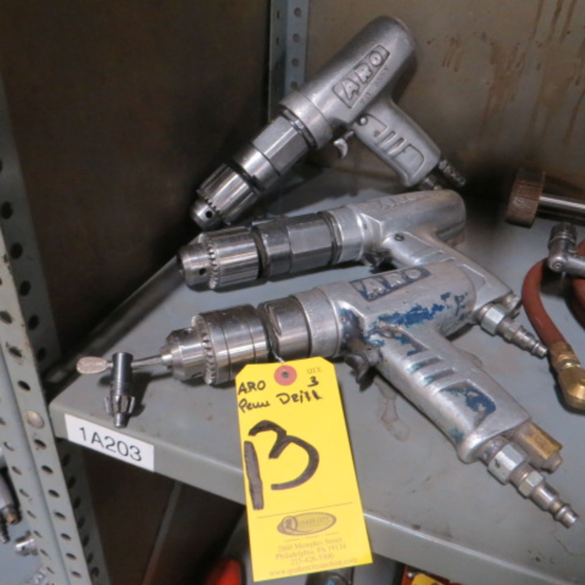 (3) ARO PNEUMATIC DRILLS