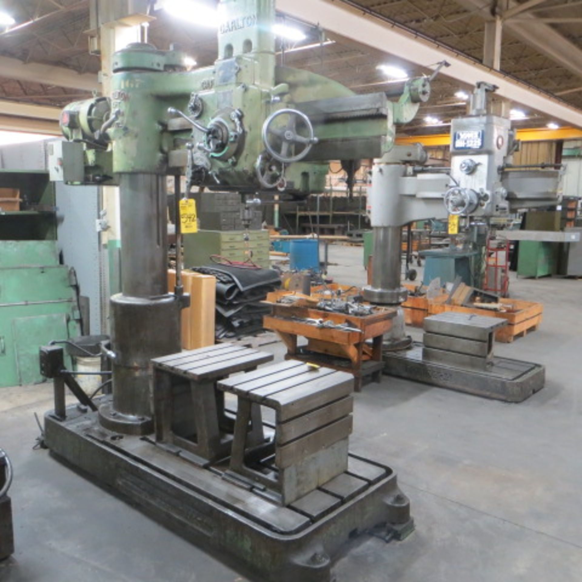 1950 CARLTON RADIAL ARM DRILL, S/N 1A2884