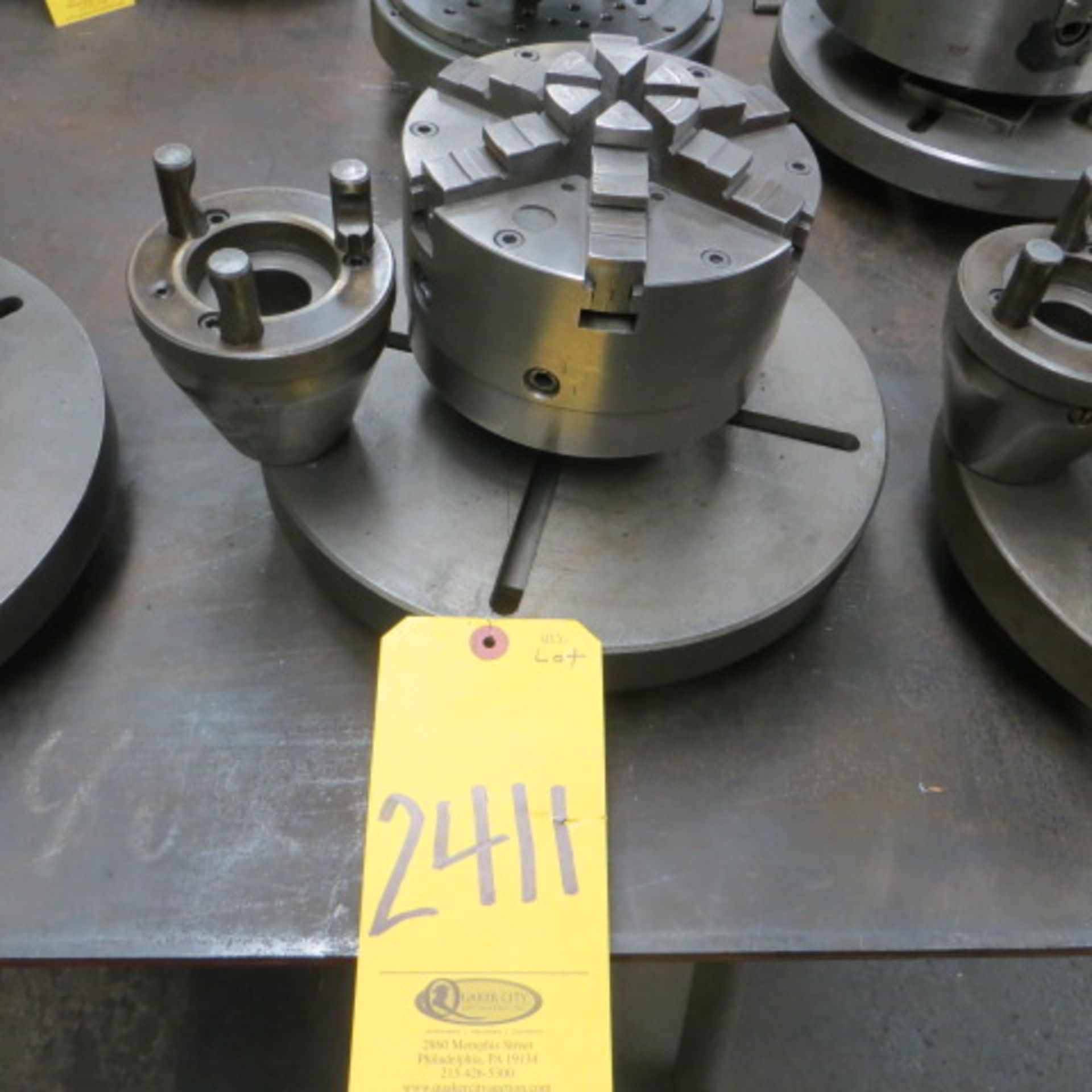 6 IN 6-JAW CHUCK, FACE PLATE AND SPACER