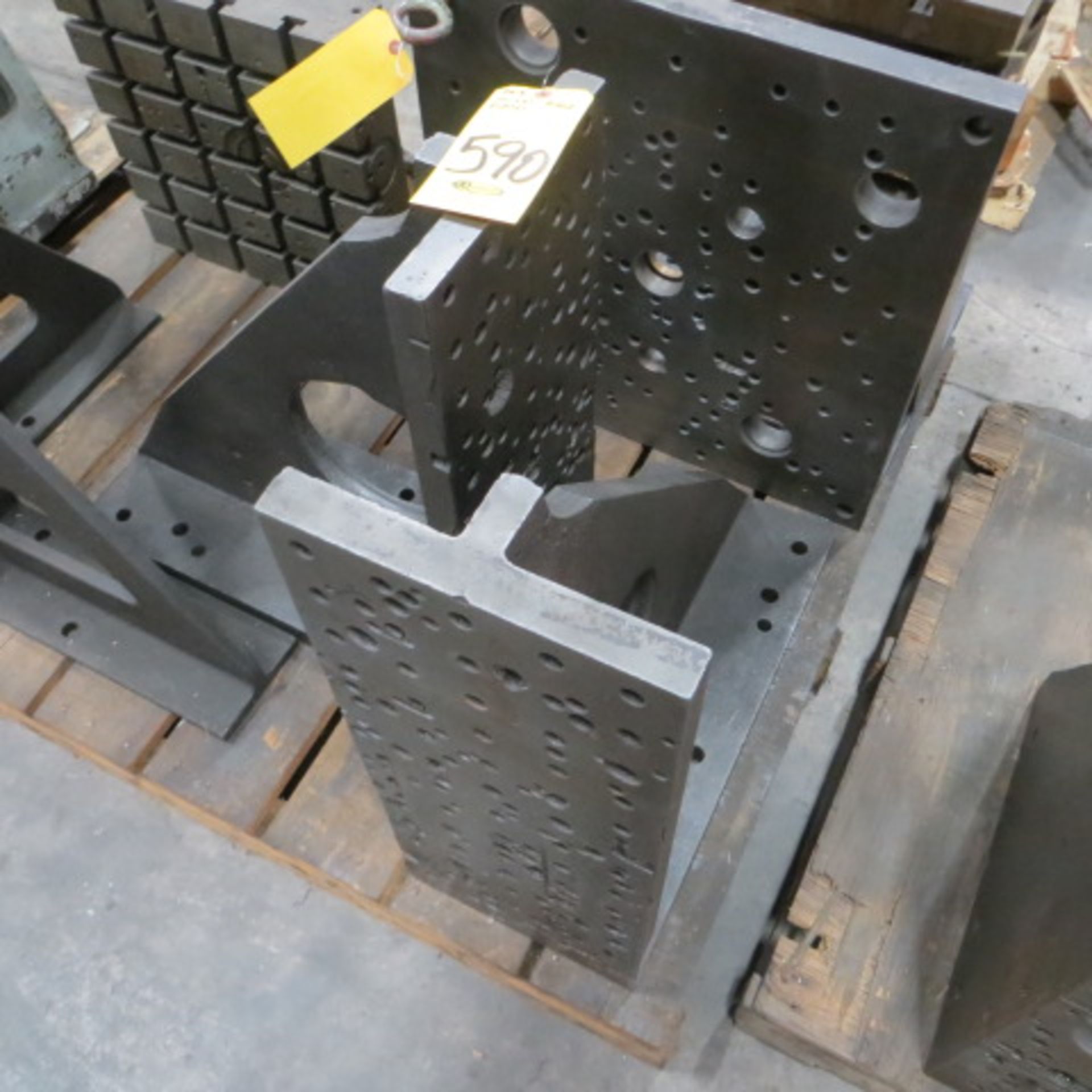 PAIR OF 10 INCH X 27 INCH ANGLE PLATES