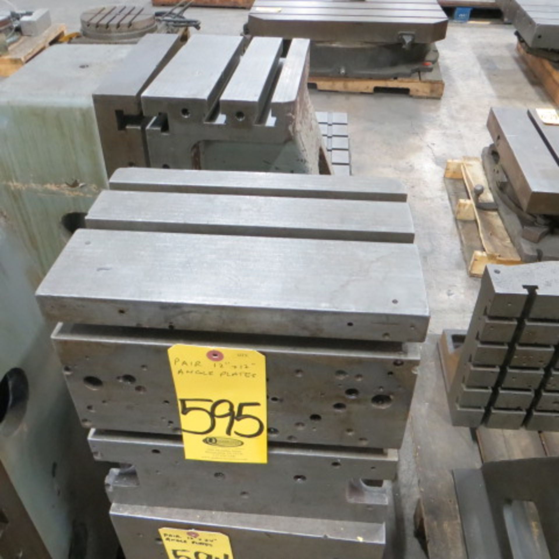 PAIR OF 12 INCH X 12 INCH ANGLE PLATES