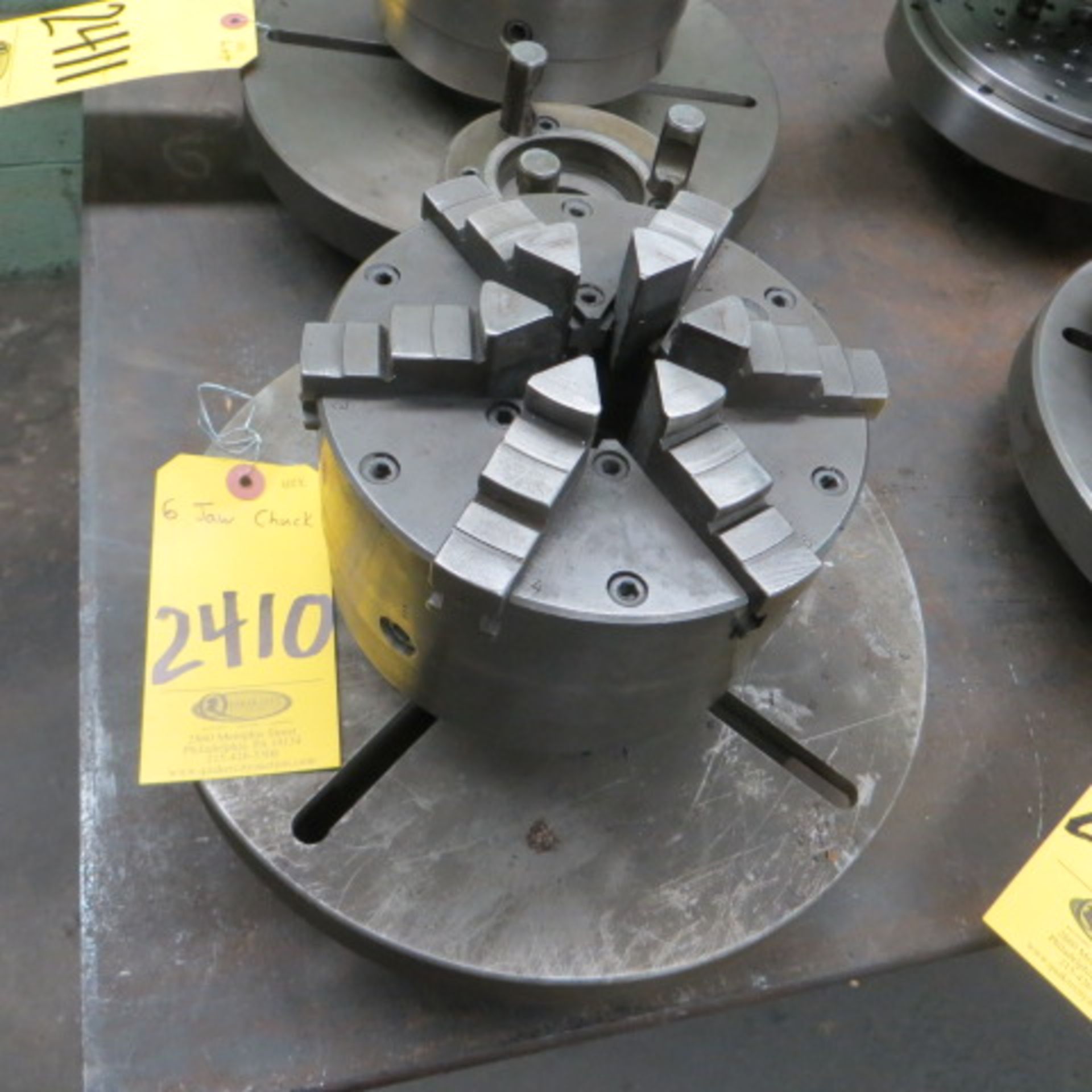 6 IN 6-JAW CHUCK, FACE PLATE AND SPACER