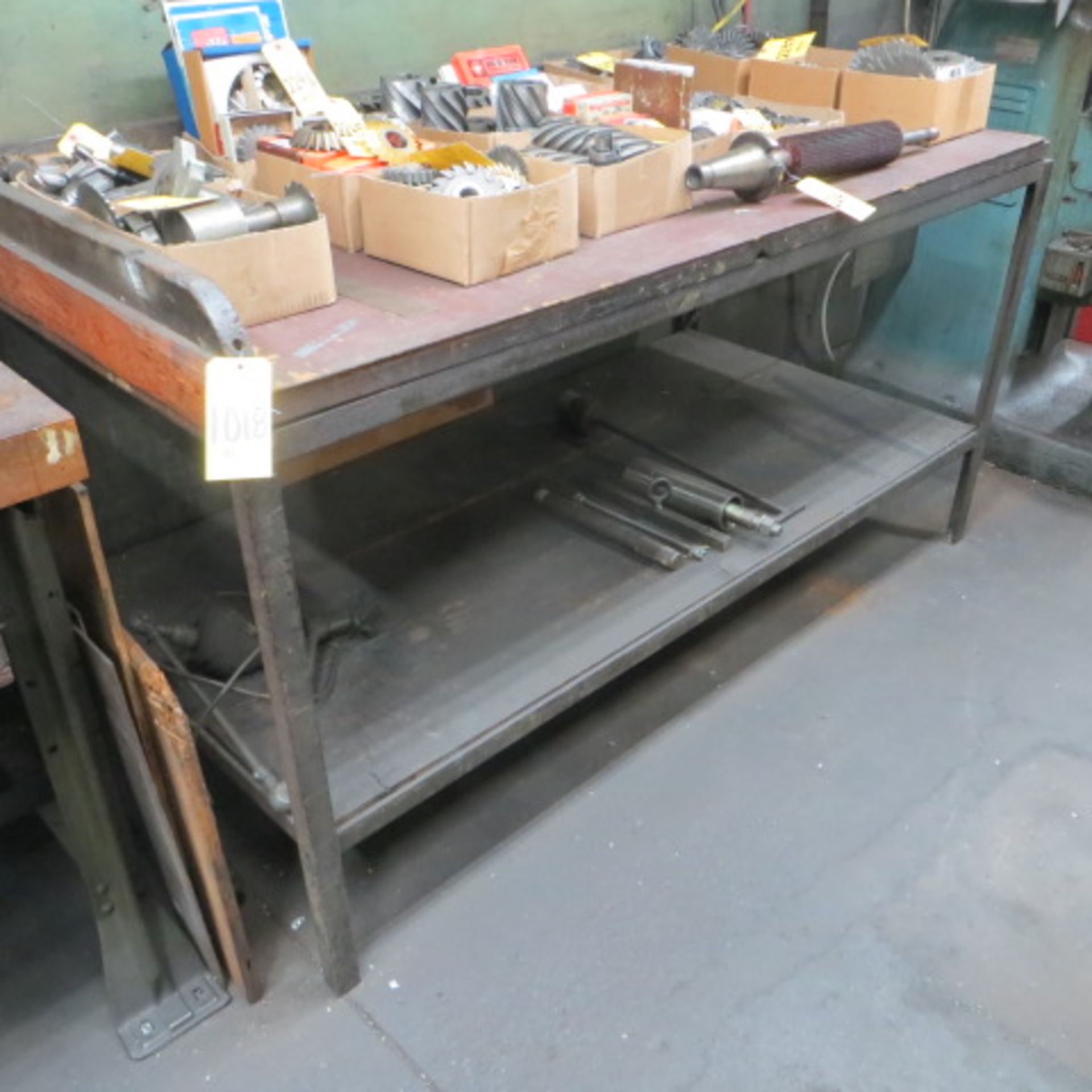 (1) 8 FT AND (1) 6 FT WORK BENCH