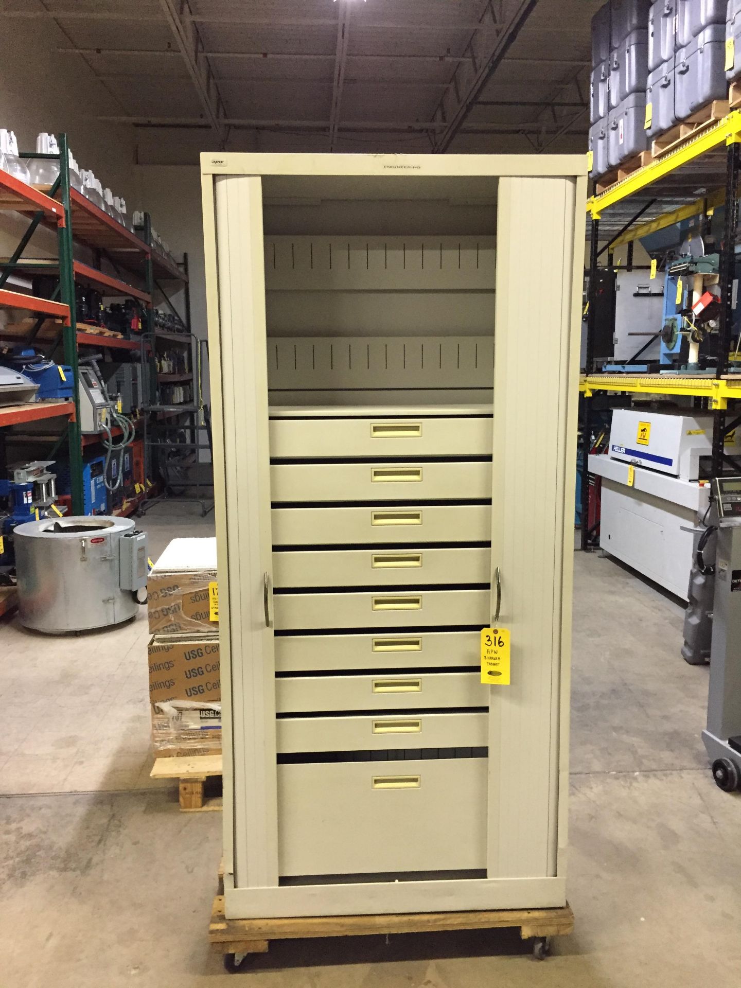 APW 9-Drawer Cabinet 38.75” x 18.5” x 83”