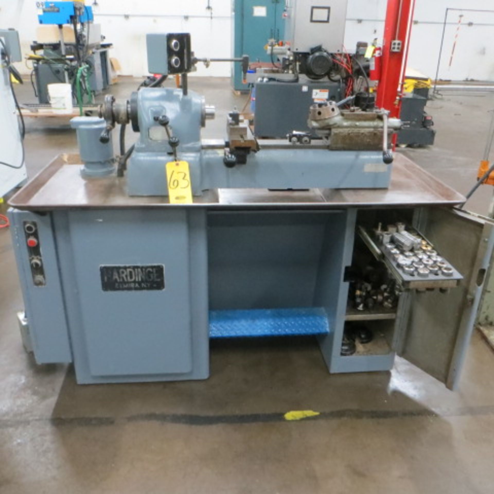 HARDINGE DSM-59 2ND OPERATION LATHE, S/N DV-59-12692, QUIK CHANGE 5C SPDL., COLLETS