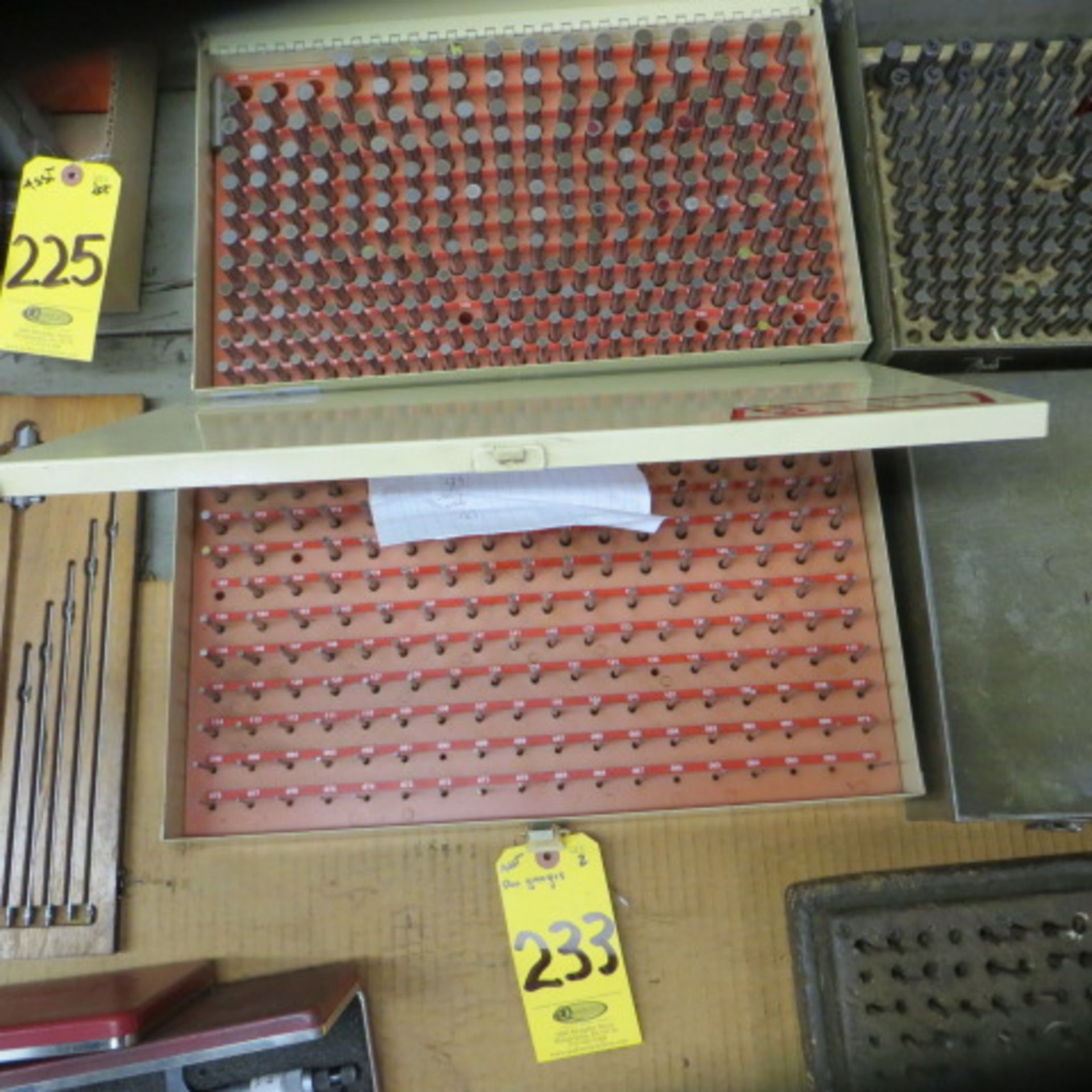 (2) VERMONT PIN GAGE SETS, .251 TO .500- AND .061 TO .250-