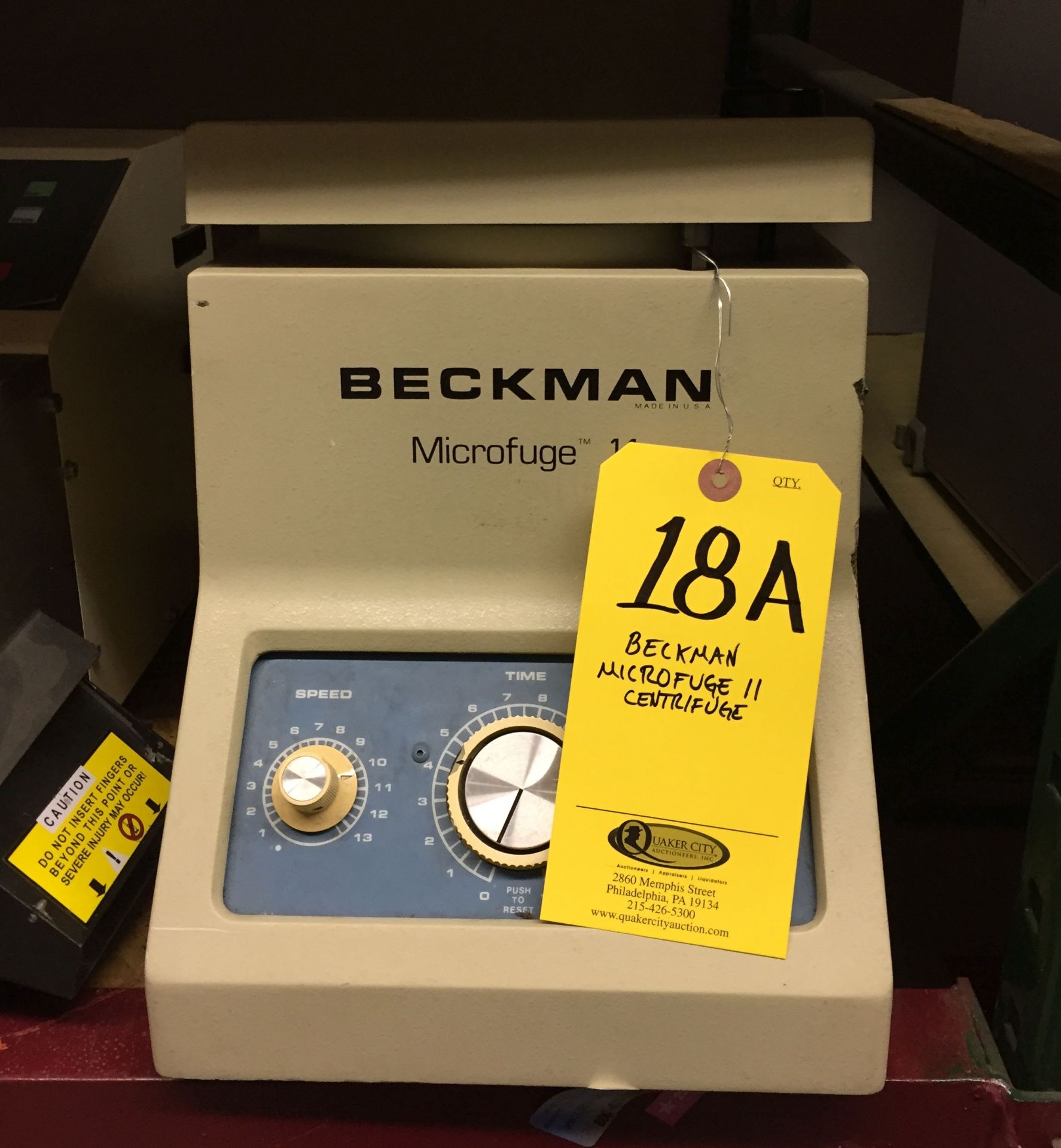 Beckman Microfuge 11 Centrifuge **Needs Power Cord**