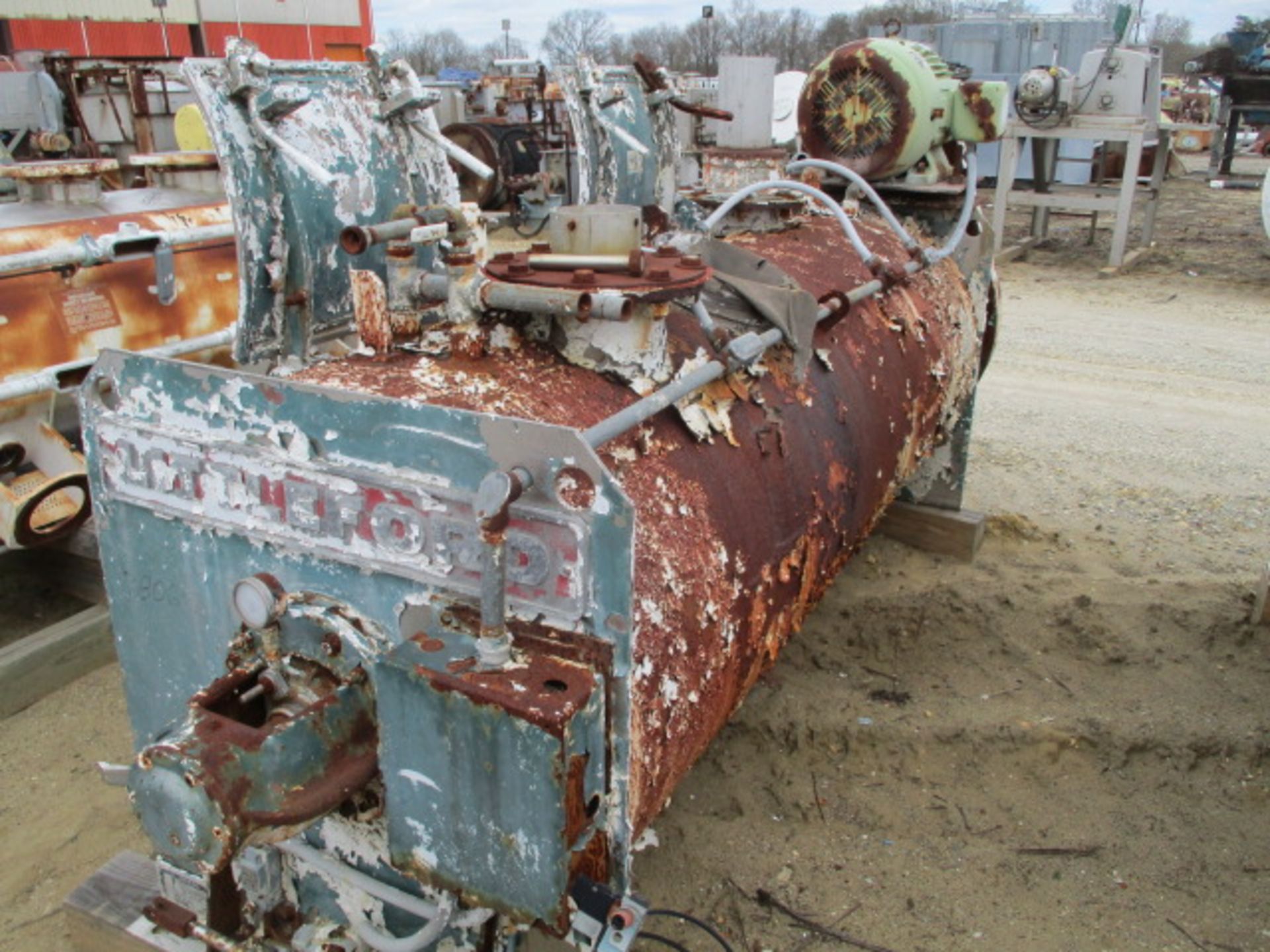 Used 1200 liter Littleford cooling mixer.  Has stainless steel jacketed bowl, belt driven by 30 HP - Image 4 of 4