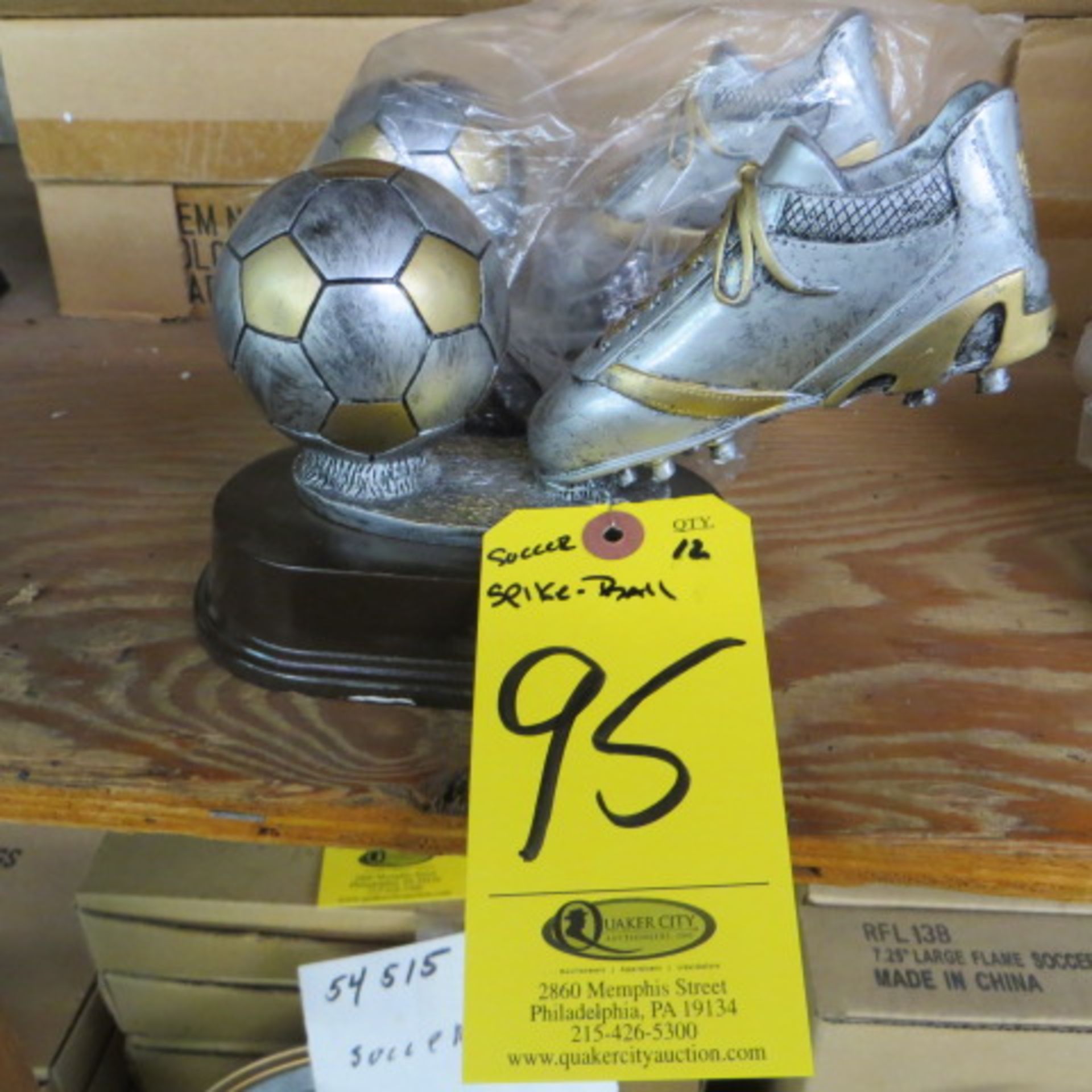 SOCCER SPIKE BALL TROPHIES (12)