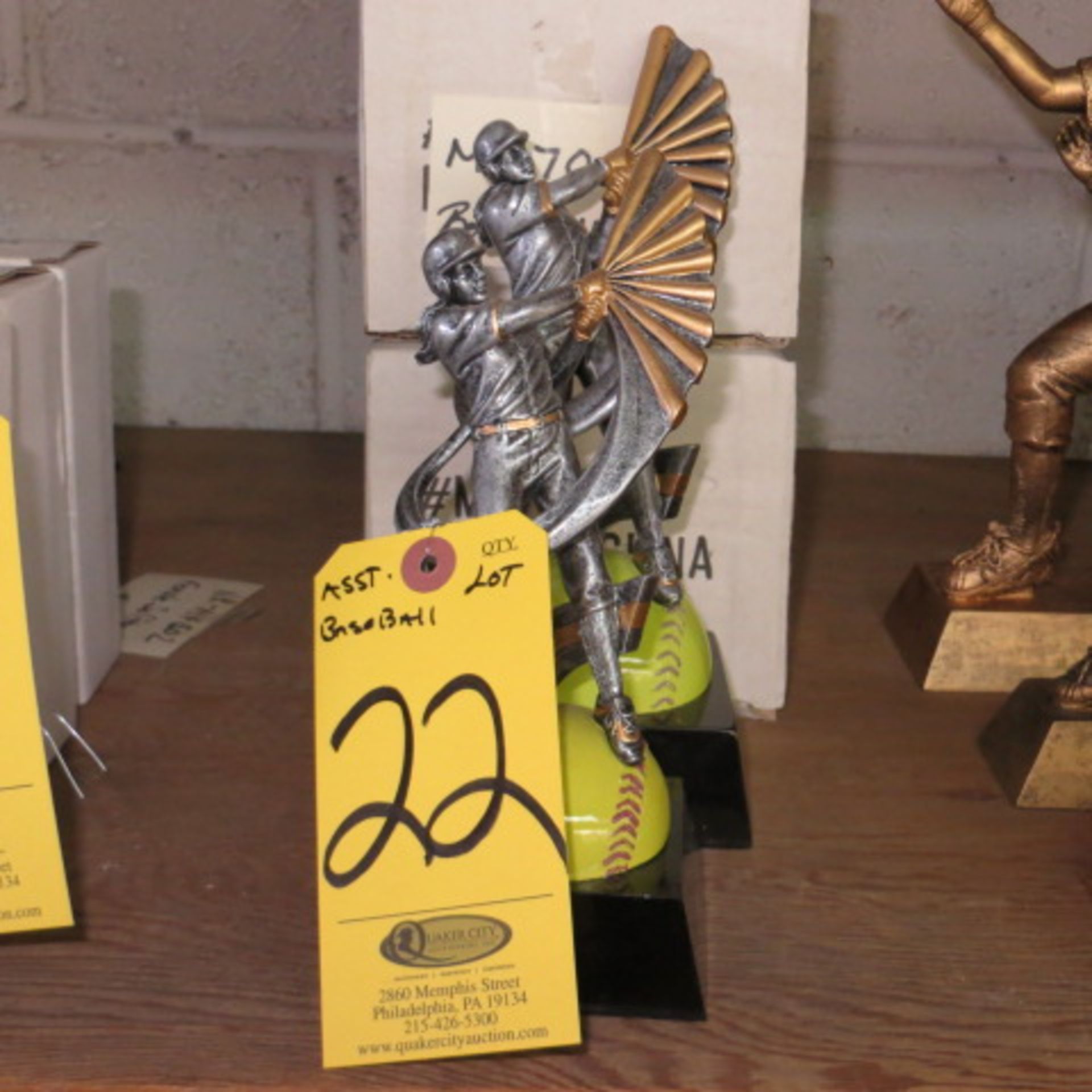 RESIN ASST. BASEBALL TROPHIES (5)