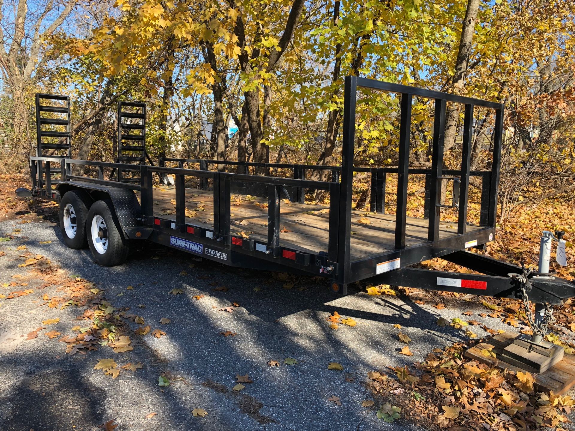 2015 NOVAE ST81201TS-B-100 TA SURE-TRAC 20' TA DECK-OVER EQUIPMENT TRAILER, VIN 5JW1U202XE1092980… - Image 2 of 4