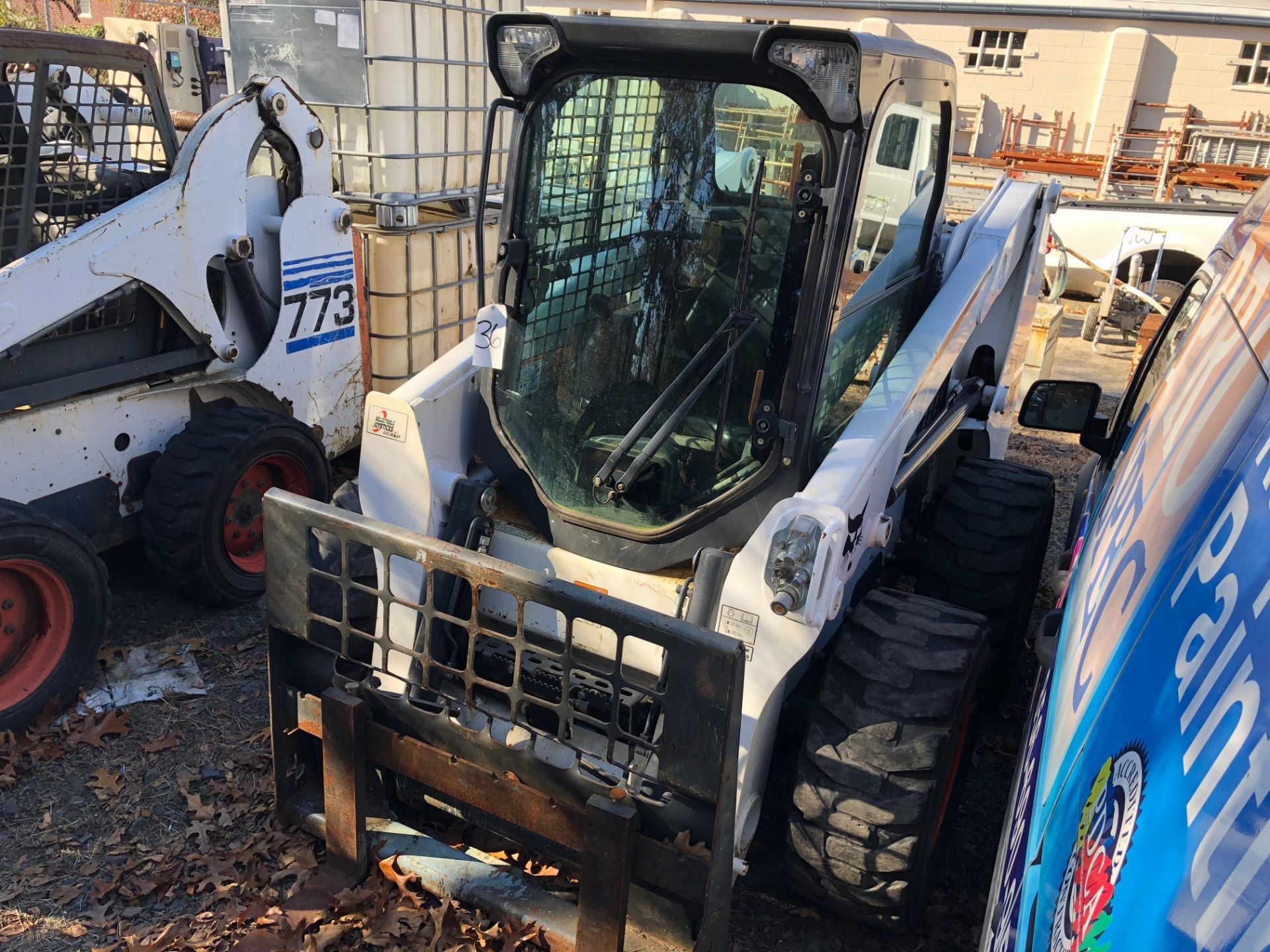 2014 BOBCAT S630 PNEUMATIC TIRE SKID STEER , S/N A3NT17375, CLOSED CAB, XTRA VALVES, ONLY 342 HOURS - Image 2 of 6