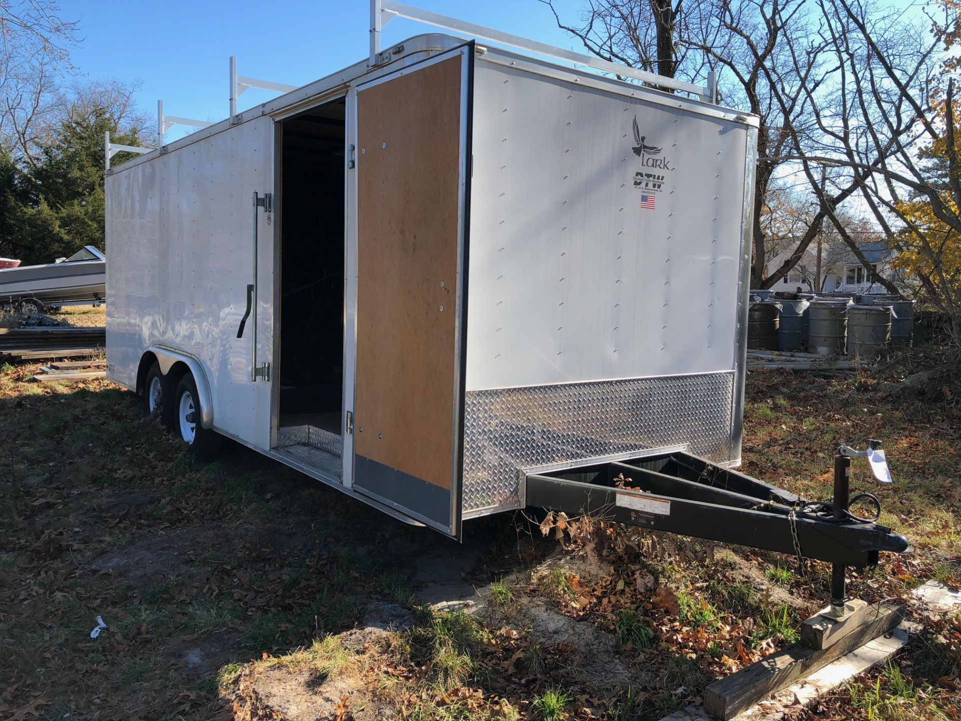 2016 LARK VT8-5X20 TA-5200 20' TA ENCLOSED UTILITY TRAILER, VIN 5RTBE2025GD054659, 9900 LBS GVWR - Image 2 of 4