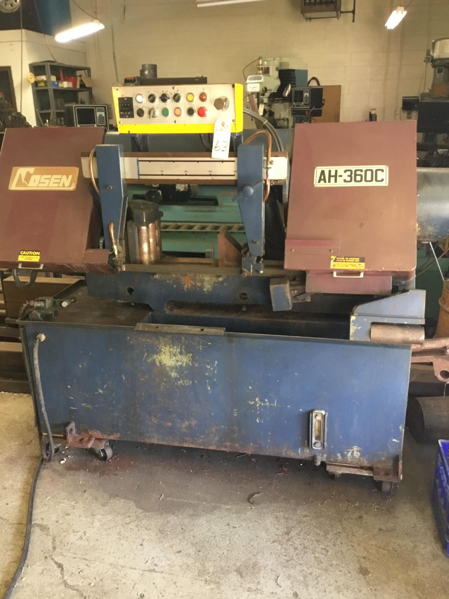 Cosen Model AH-360C Horizontal Hack Saw S/N 939956 (1993)