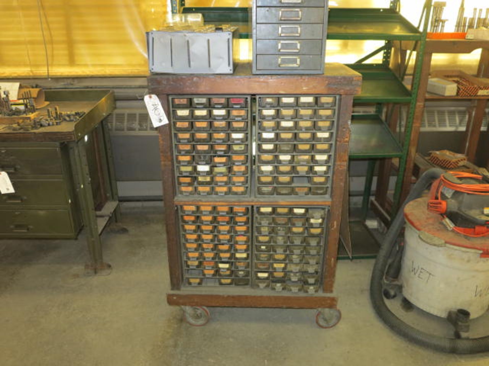 Lot (2) Storage Cabinets with Wood Draws