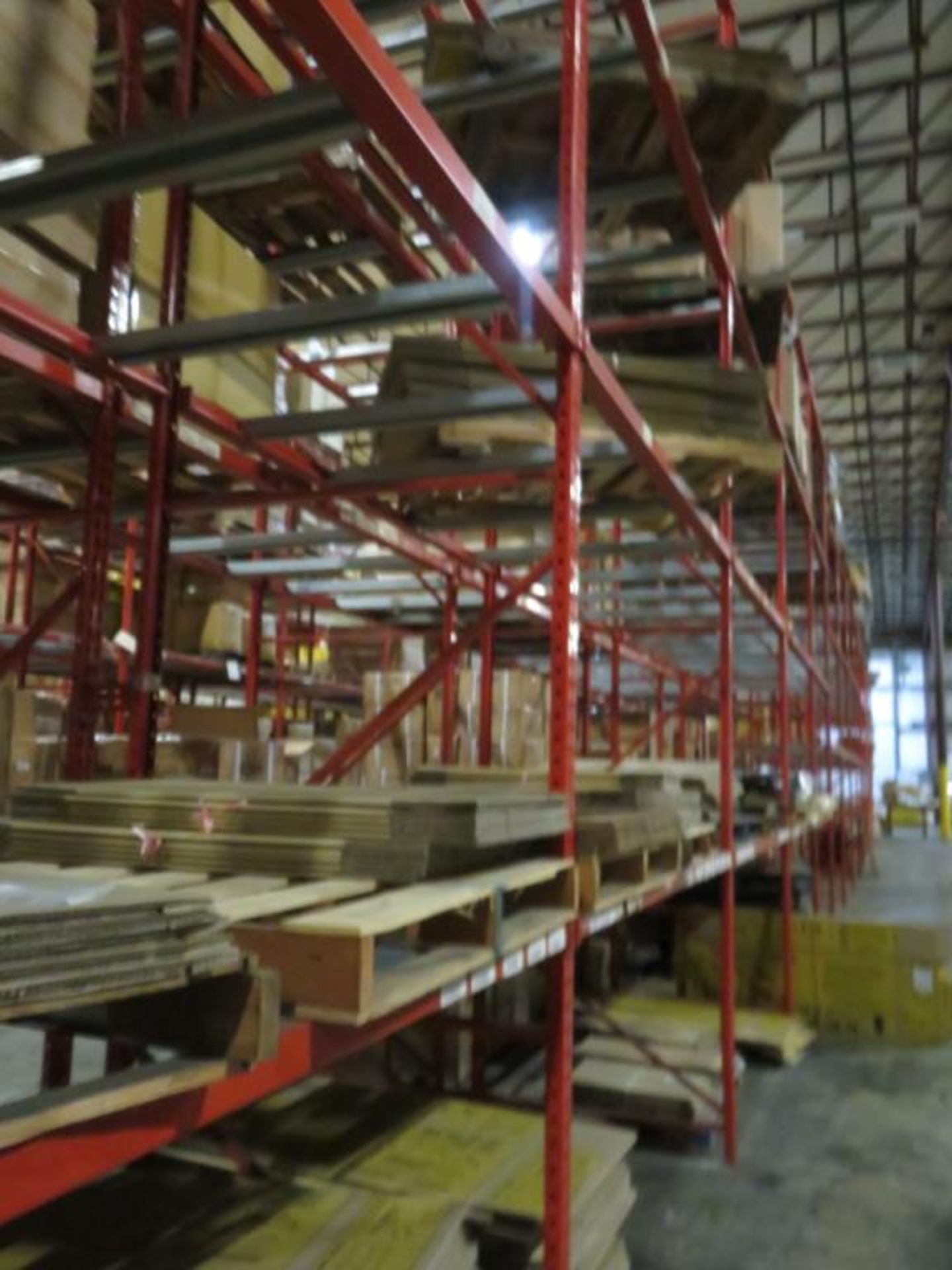 Paltier pallet racking 7 uprights 48" wide and 18' tall, 10 uprights 48" wide and 16' tall, 108 - Image 7 of 12
