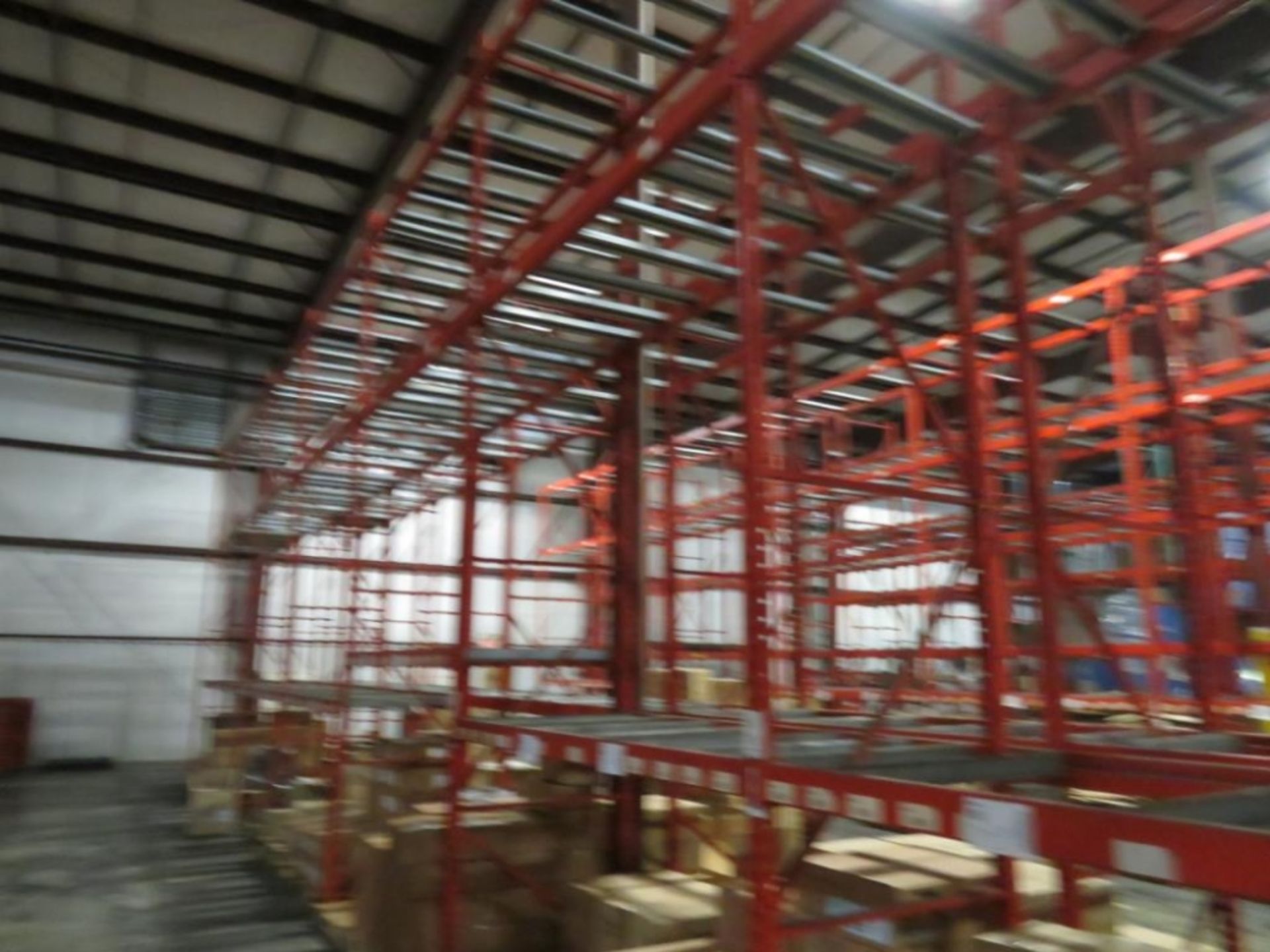 Paltier pallet racking 9 uprights 3"x 2 1/4", 42" wide and 20' tall,4 8 beams 4" x 2 3/4" & 8' long, - Image 5 of 5