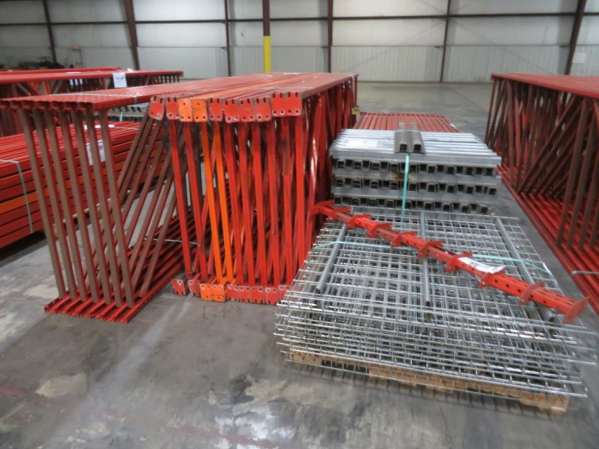 Paltier pallet racking 7 uprights 48" wide and 18' tall, 10 uprights 48" wide and 16' tall, 108 - Image 12 of 12