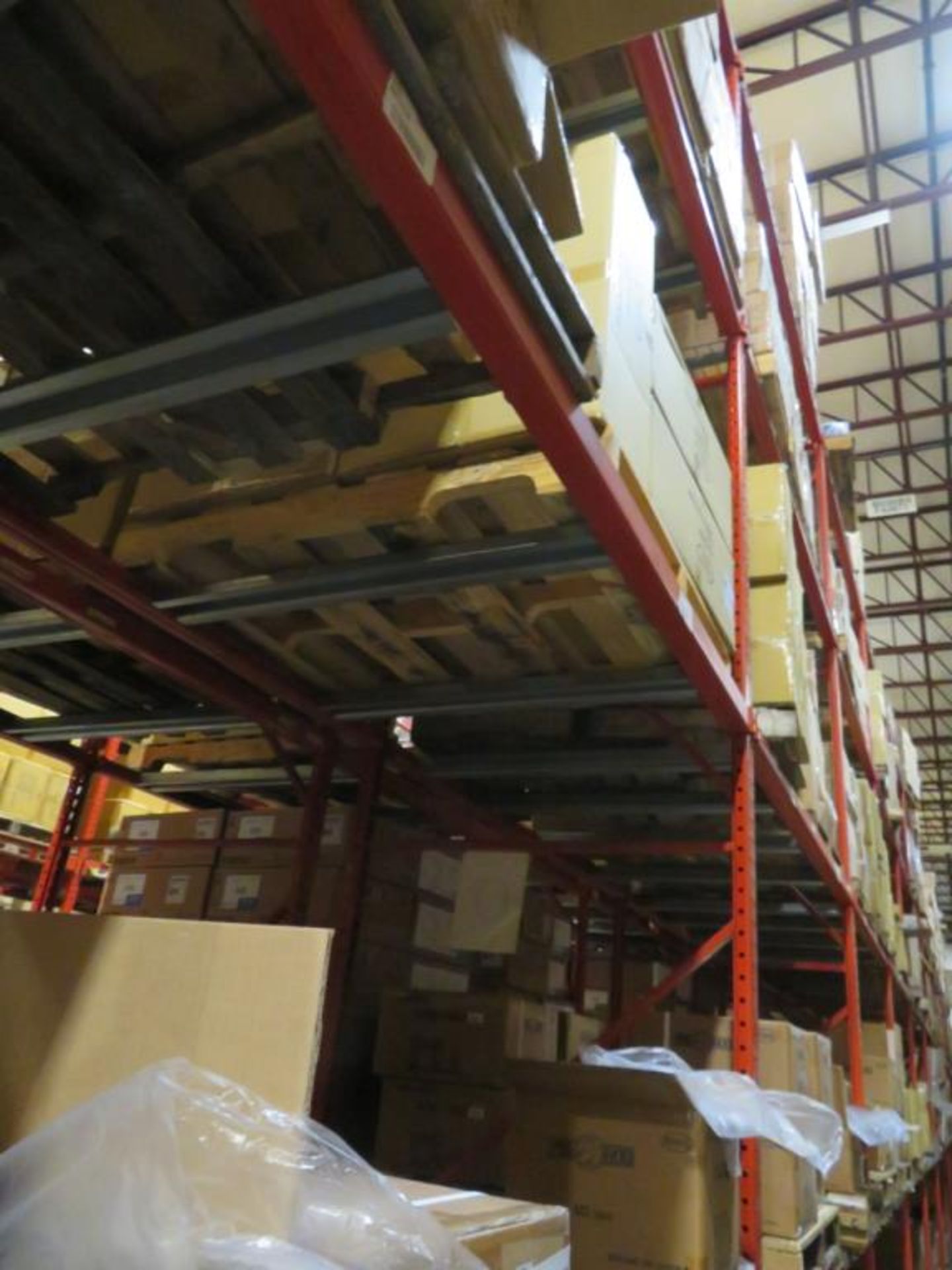 Paltier pallet racking 13 uprights 3" x 2 1/4" 18', 96 beams 2 1/2" x 2 3/4" 8', 14 wire decks 64" - Image 4 of 7