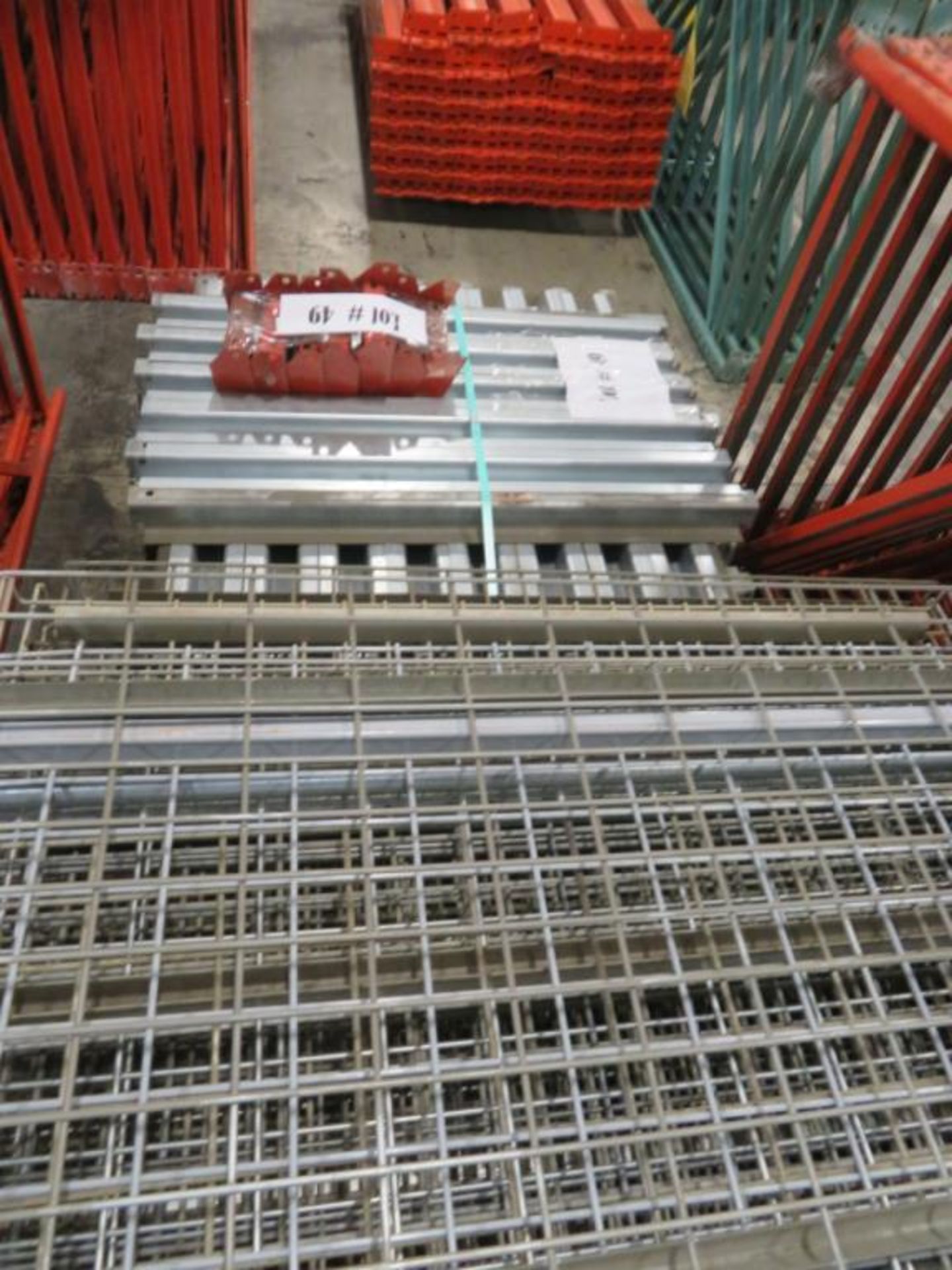 Paltier pallet racking 13 uprigts 3" x 2 1/4" 48" 18', 114 beams 2 1/2" x 2 3/4" 8', 113 supports - Image 2 of 2