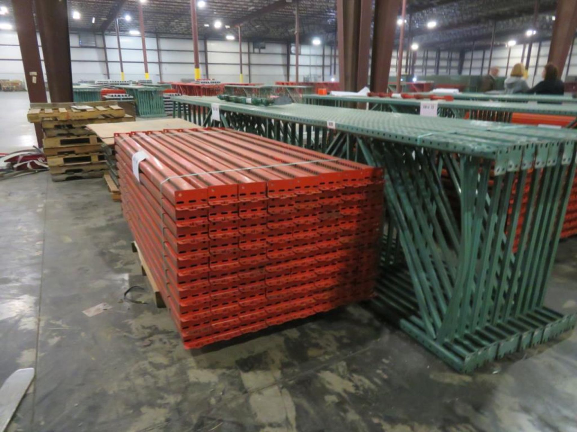 Interlake Pallet Racking 11 uprights 3"x 2 3/4", 44" wide and 20' tall, 80 beams 4" x 2 3/4" & 8' - Image 7 of 7