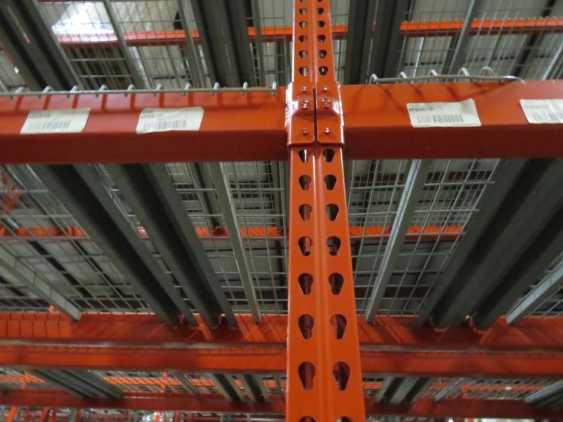 Paltier Pallet Racking 12 uprights 3"x 2 3/4", 42" wide and 18' tall, 66 beams 4 1/2 "x 2 3/4" & - Image 7 of 7