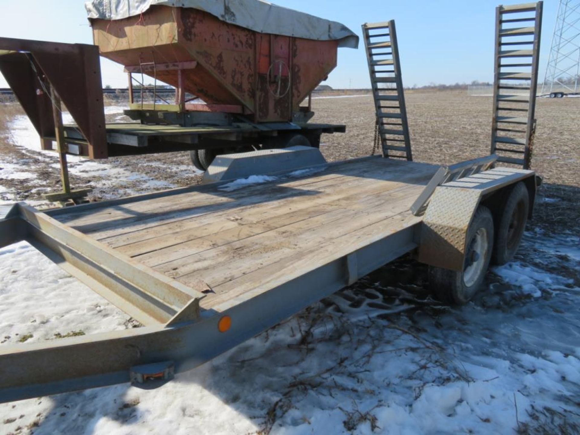 1983 Hudson bumper hitch(title) 16ft car trailer - Image 3 of 3