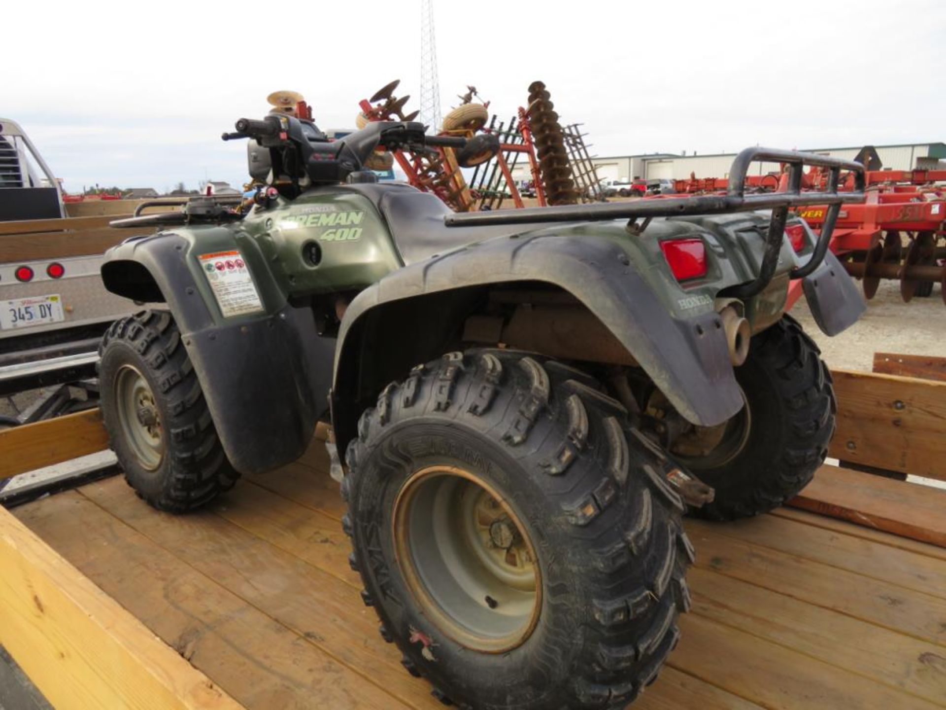 1998 Honda Foreman 400 4 wheeler(title) w/ winch, 3,381 miles, 4x4, 48 inch cycle country snow plow,