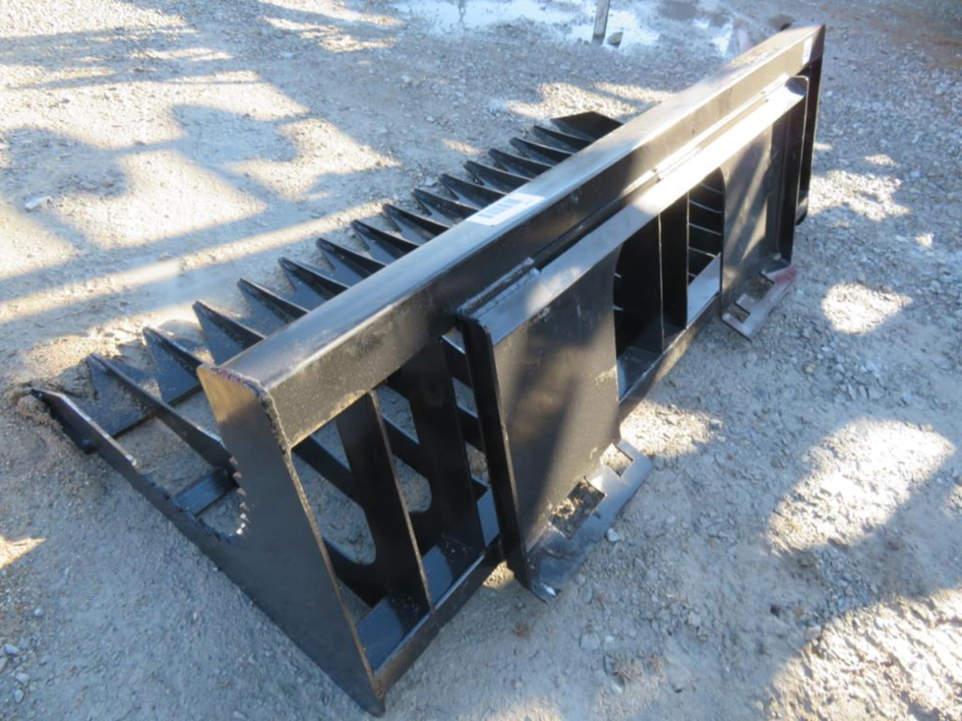 66 Rock Bucket with 4" Tine Spacing Brute brand skid steer attachment - Image 2 of 2