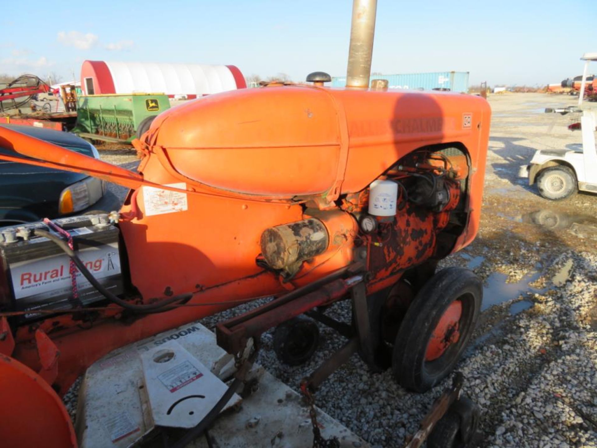 1949 Allis Chalmers C Tractor (runs) W L306 Woods Belly Mover - Image 8 of 8