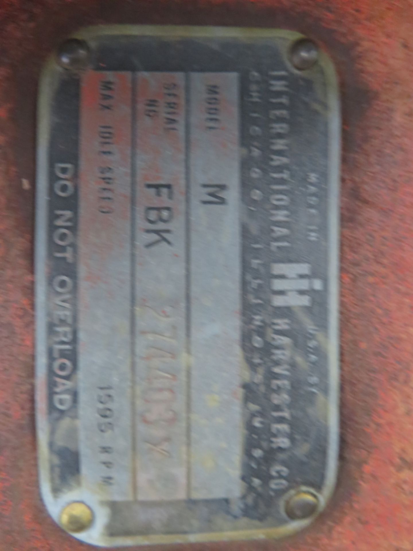 Farmall M NF tractor serial 724403X - Image 4 of 5